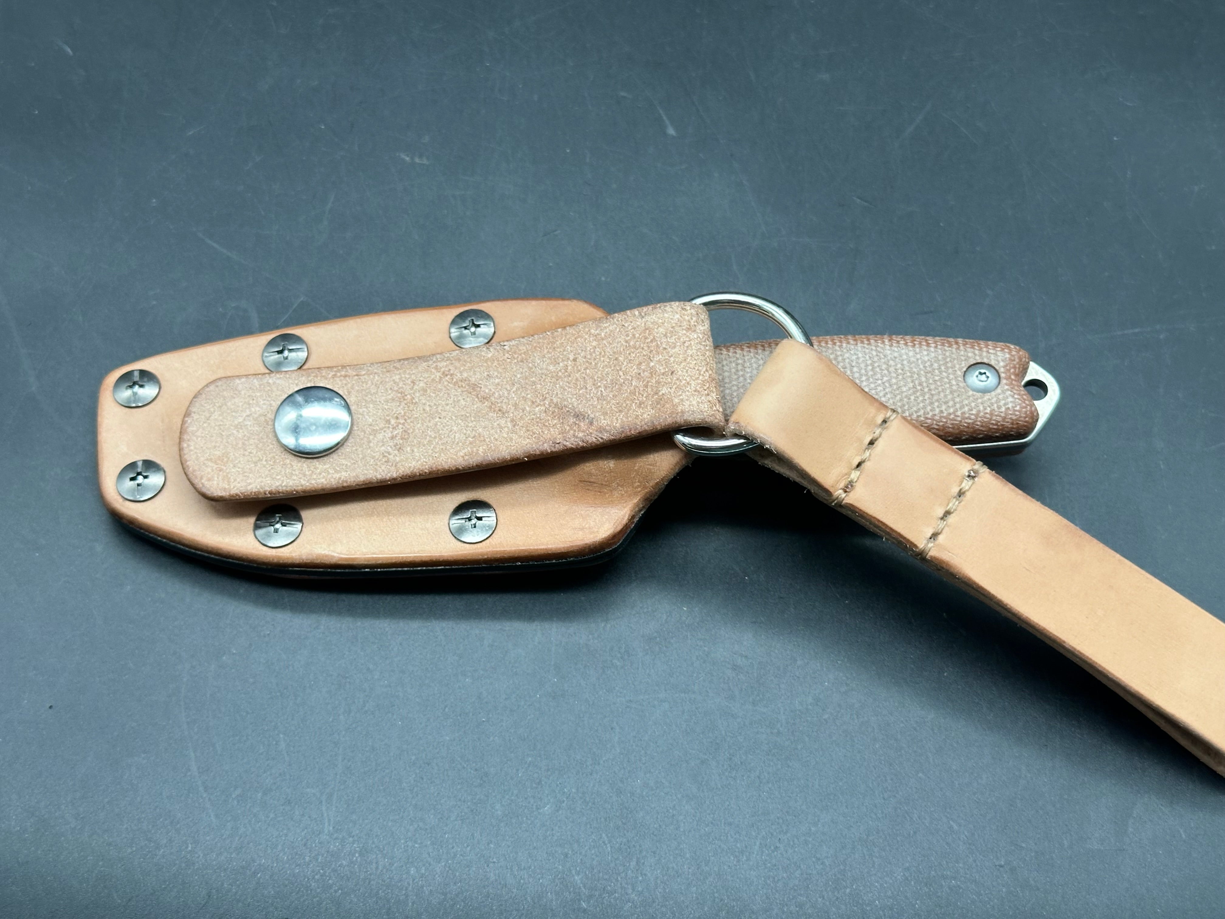 Watchman fixed blade knife micarta scales 14C28N blade includes sheath