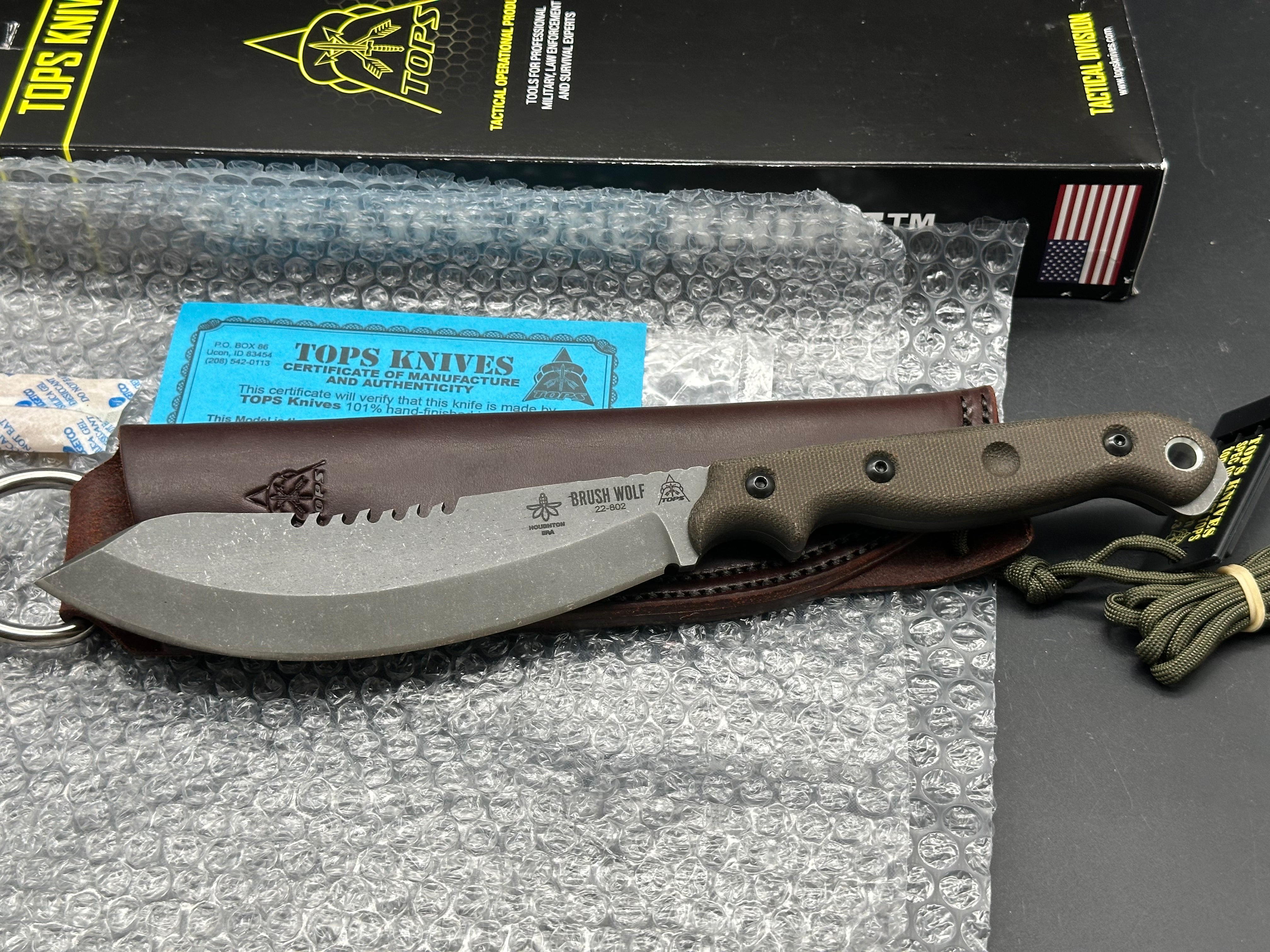 TOPS Knives Brush Wolf