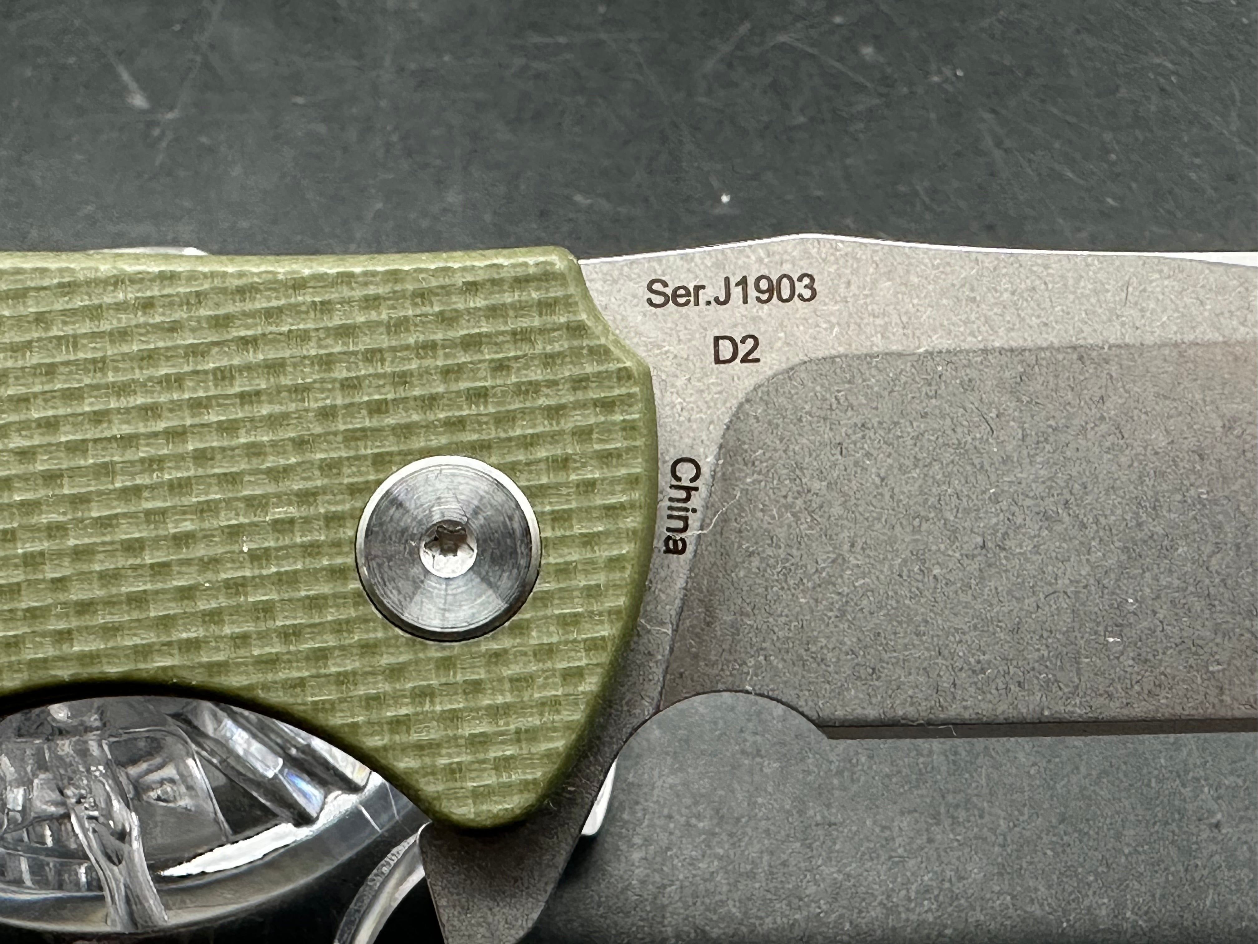CJRB Cutlery Taiga Liner Lock Knife Gray G-10 (3.75" D2 Stonewash) J1903