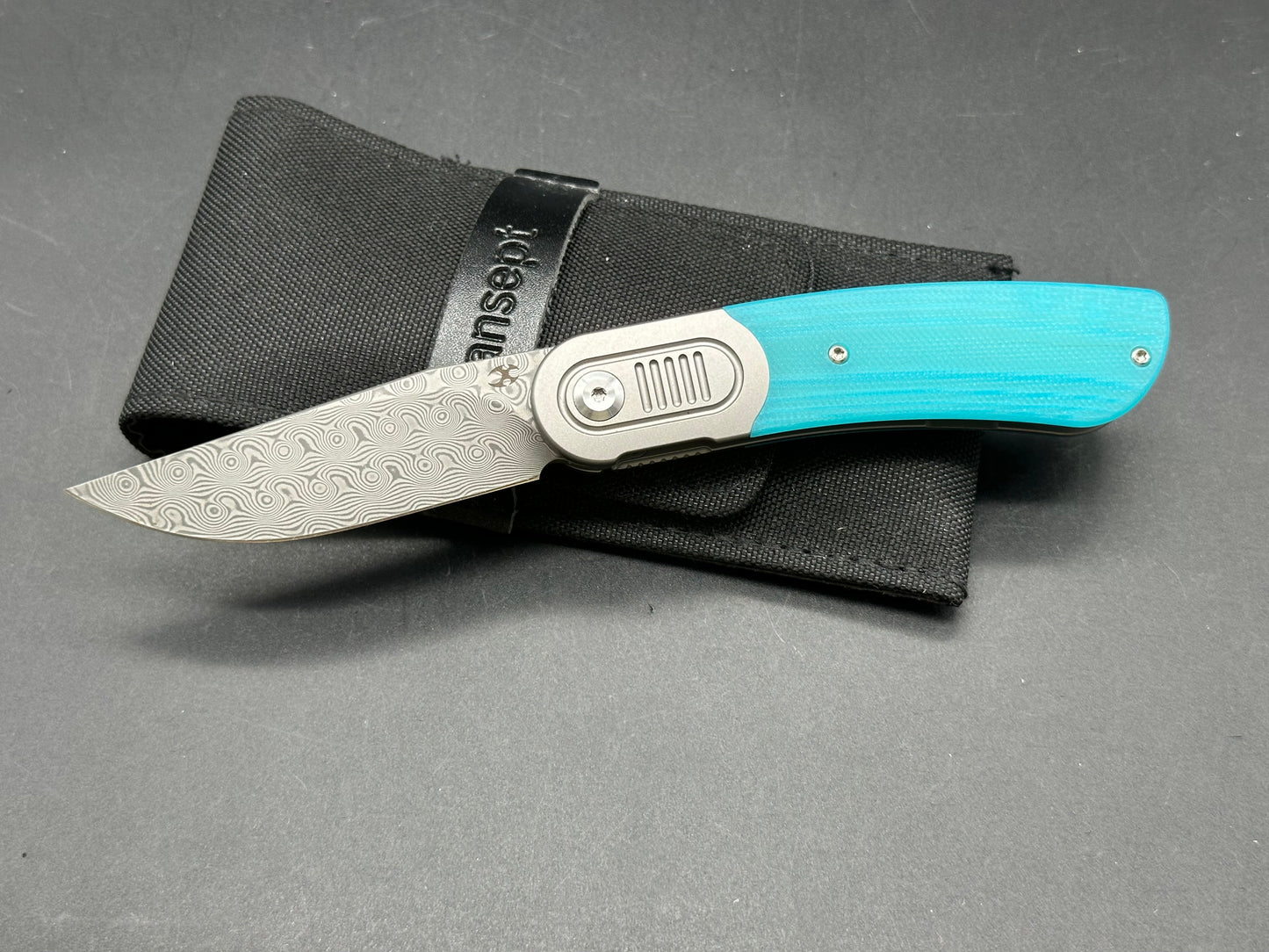 Kansept Reverie Damascus G10 Tiffany Blue