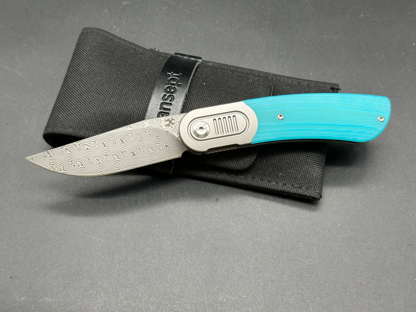 Kansept Reverie Damascus G10 Tiffany Blue