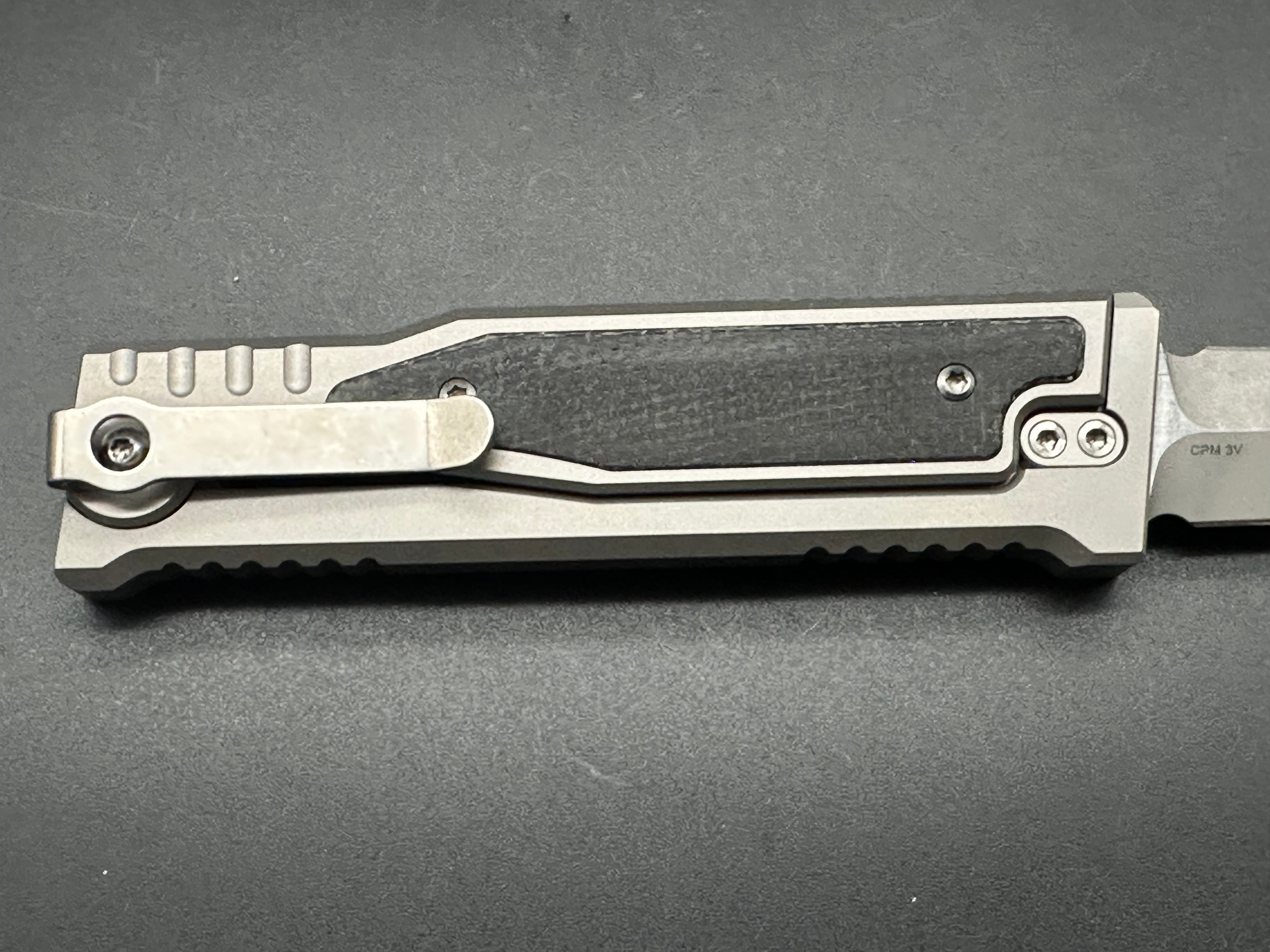 REATE EXO-M-2 W/ LOCK BLACK MICARTA INLAY HANDLE ELMAX DOUBLE EDGE