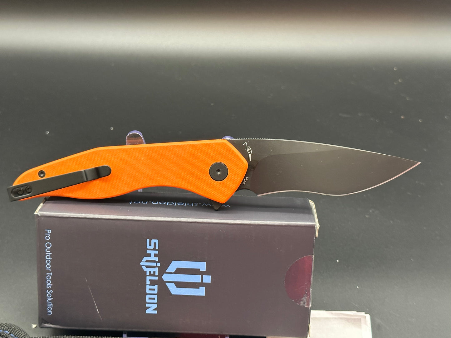 SHIELDON VIPER TANGERINE G10 HANDLE 154CM