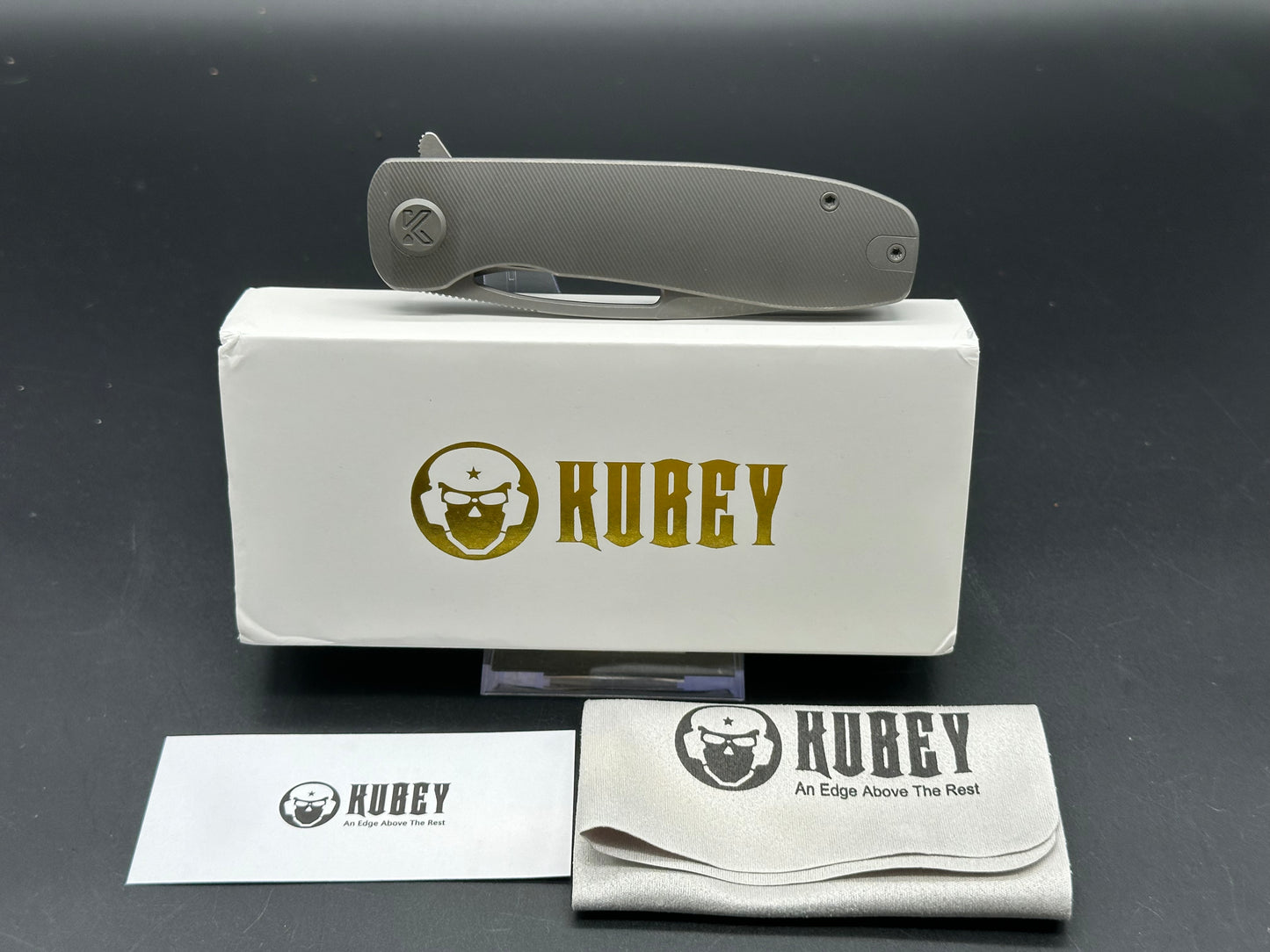 Kubey Supercell 3.46 14C28N Gray Blade Titanium Handle