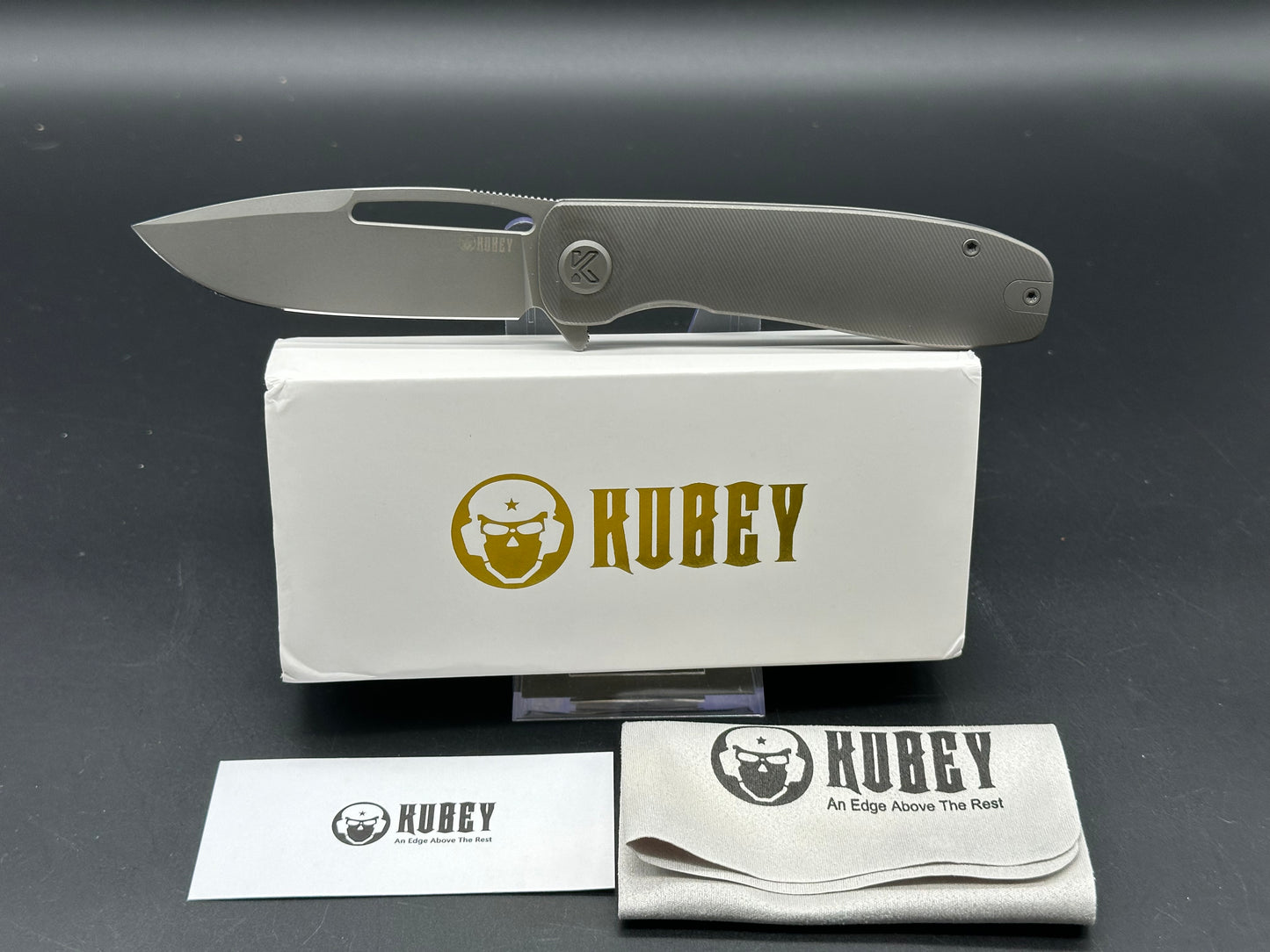 Kubey Supercell 3.46 14C28N Gray Blade Titanium Handle