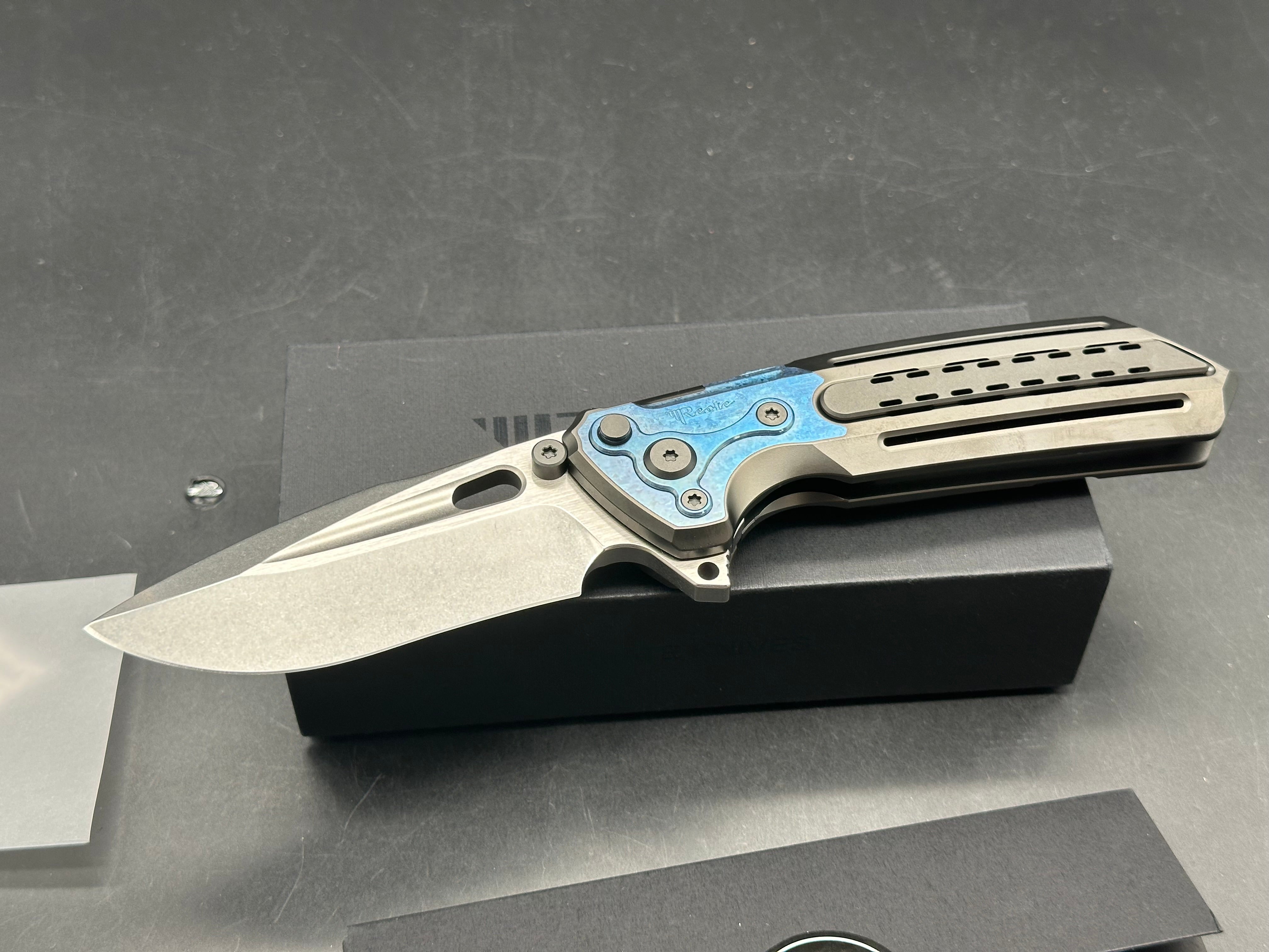 Reate Terminator T600 Framelock Titanium (3.75" Magnacut)