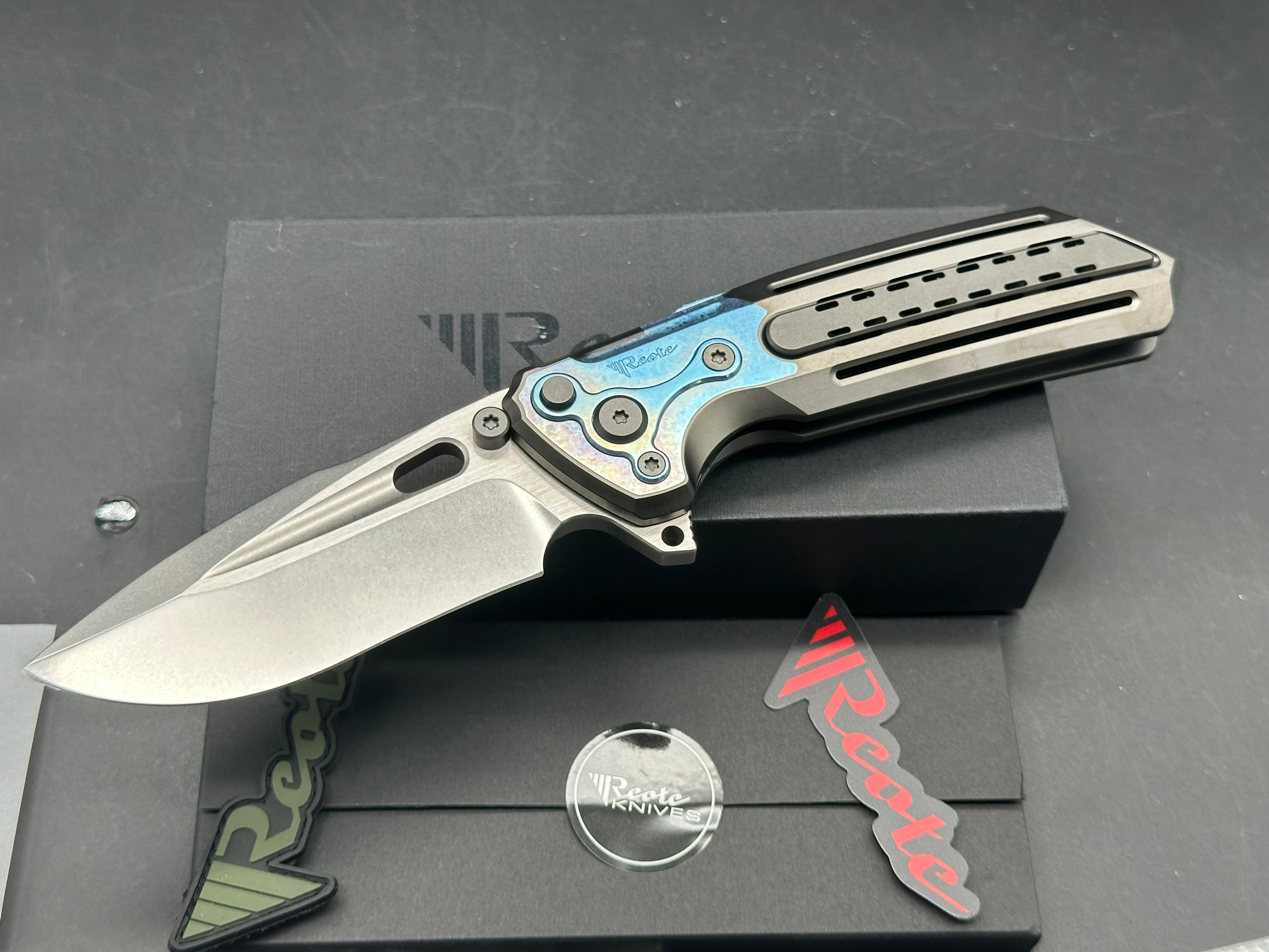 Reate Terminator T600 Framelock Titanium (3.75" Magnacut)