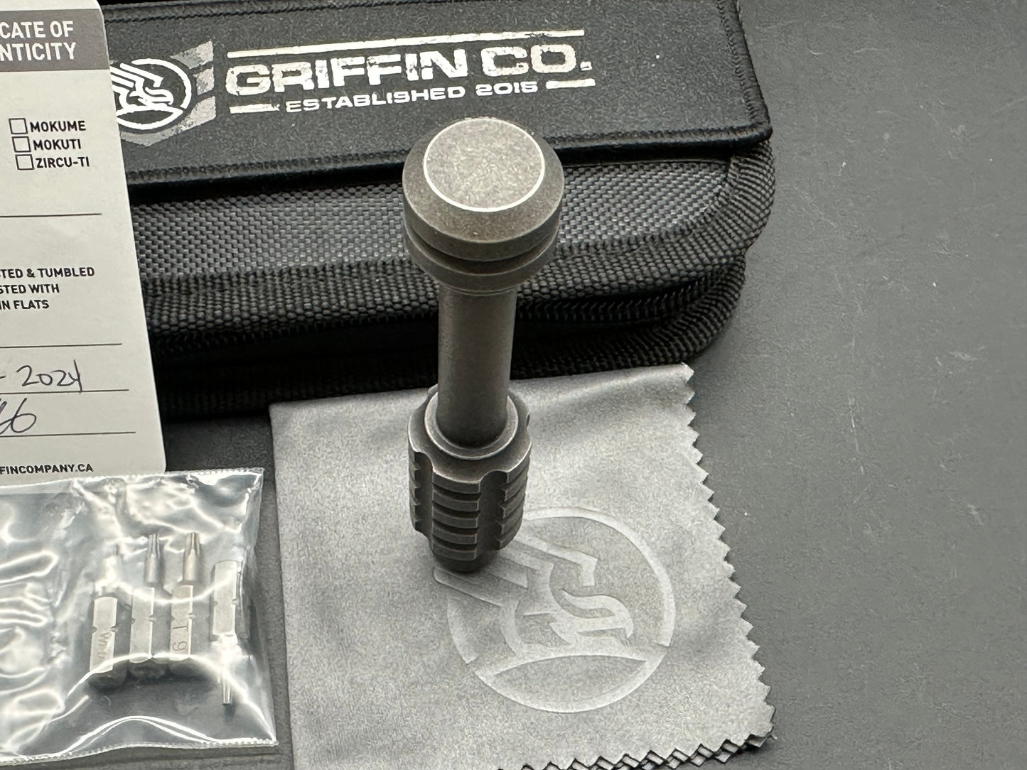 Griffin Co MK2 3.75" Aged Titanium Bit Driver Tool