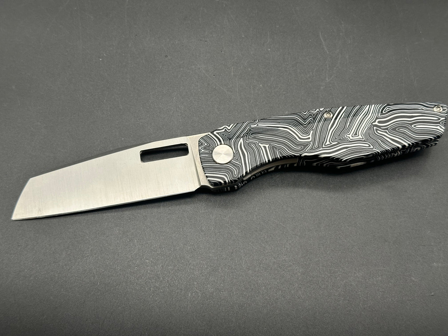 Vero Axon regrind- mod hole timascus clip & backspacer Gmascus scales