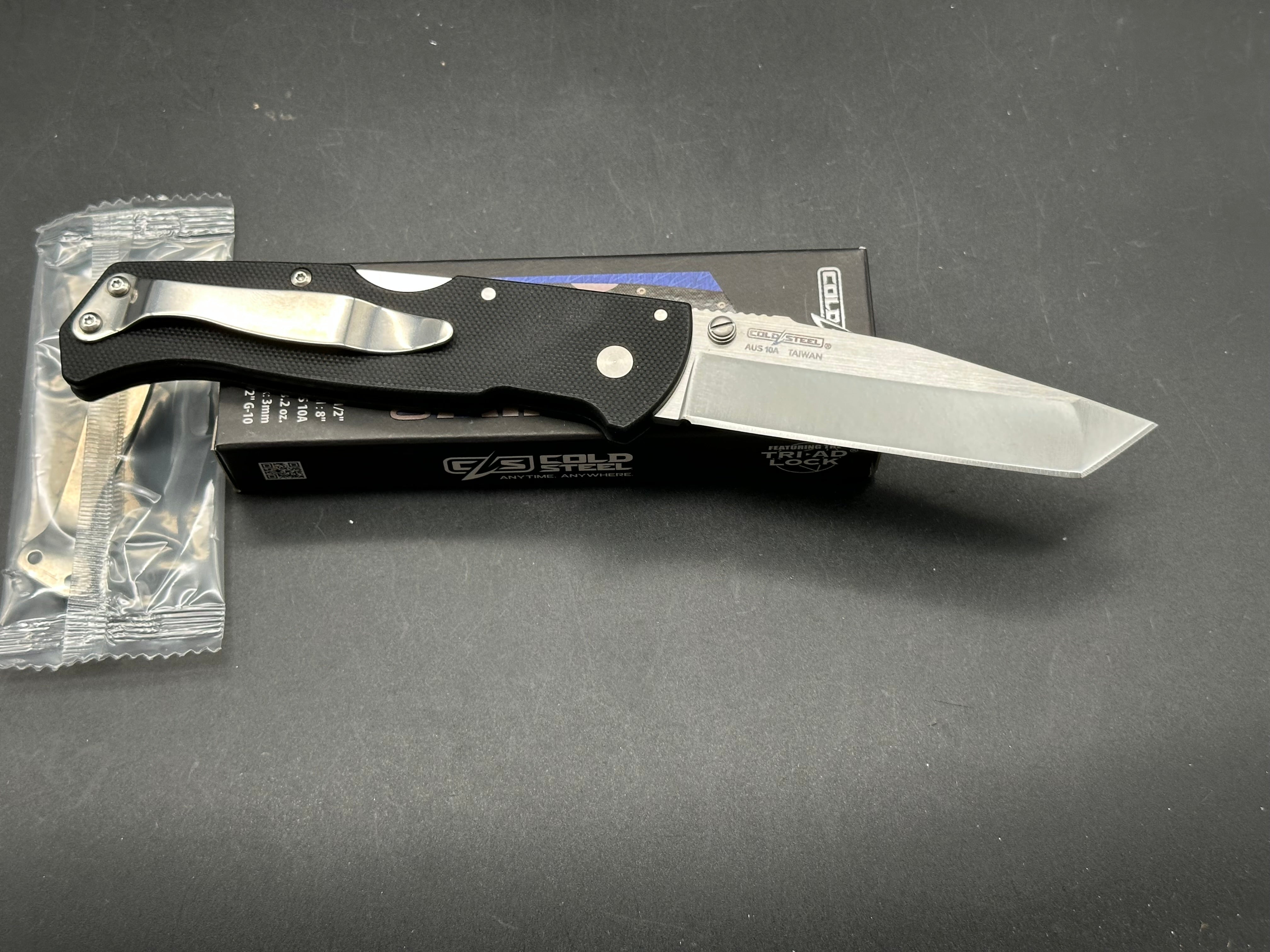 COLD STEEL AIR LITE TANTO AUS10A 3.5" G-10 
