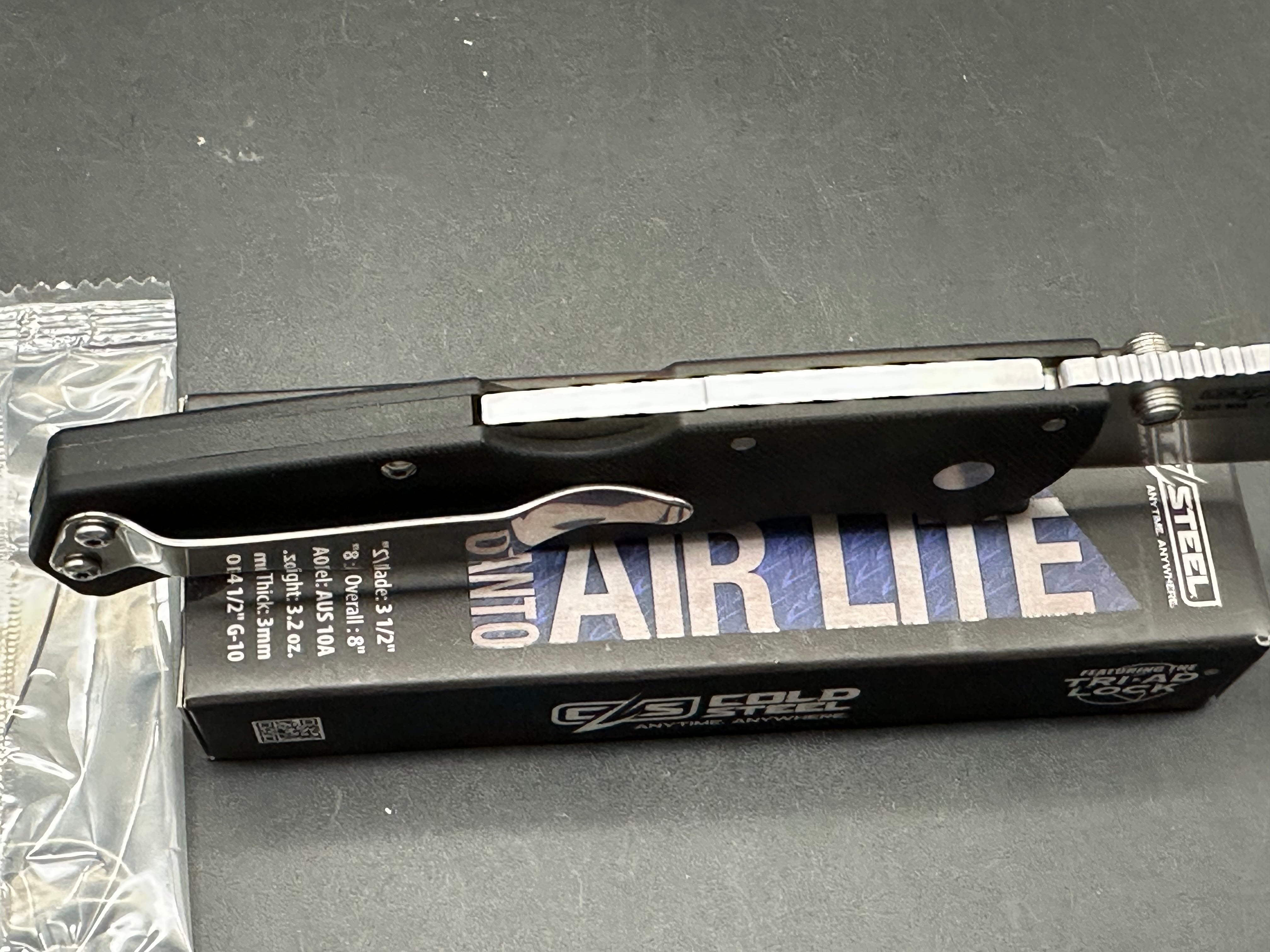 COLD STEEL AIR LITE TANTO AUS10A 3.5" G-10 