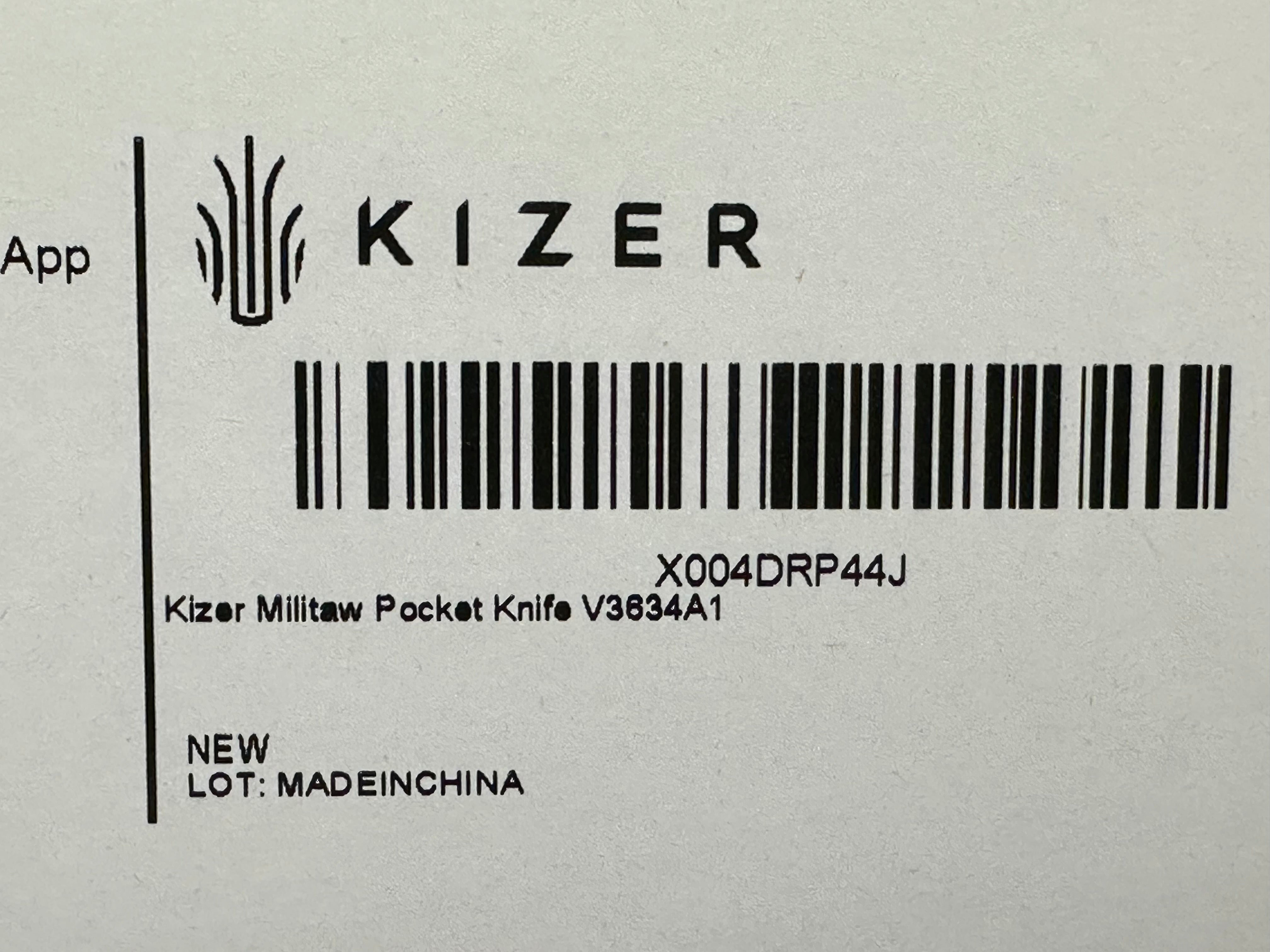 KIZER MILITAW 3.36" NITRO V G-IO/MICARTA