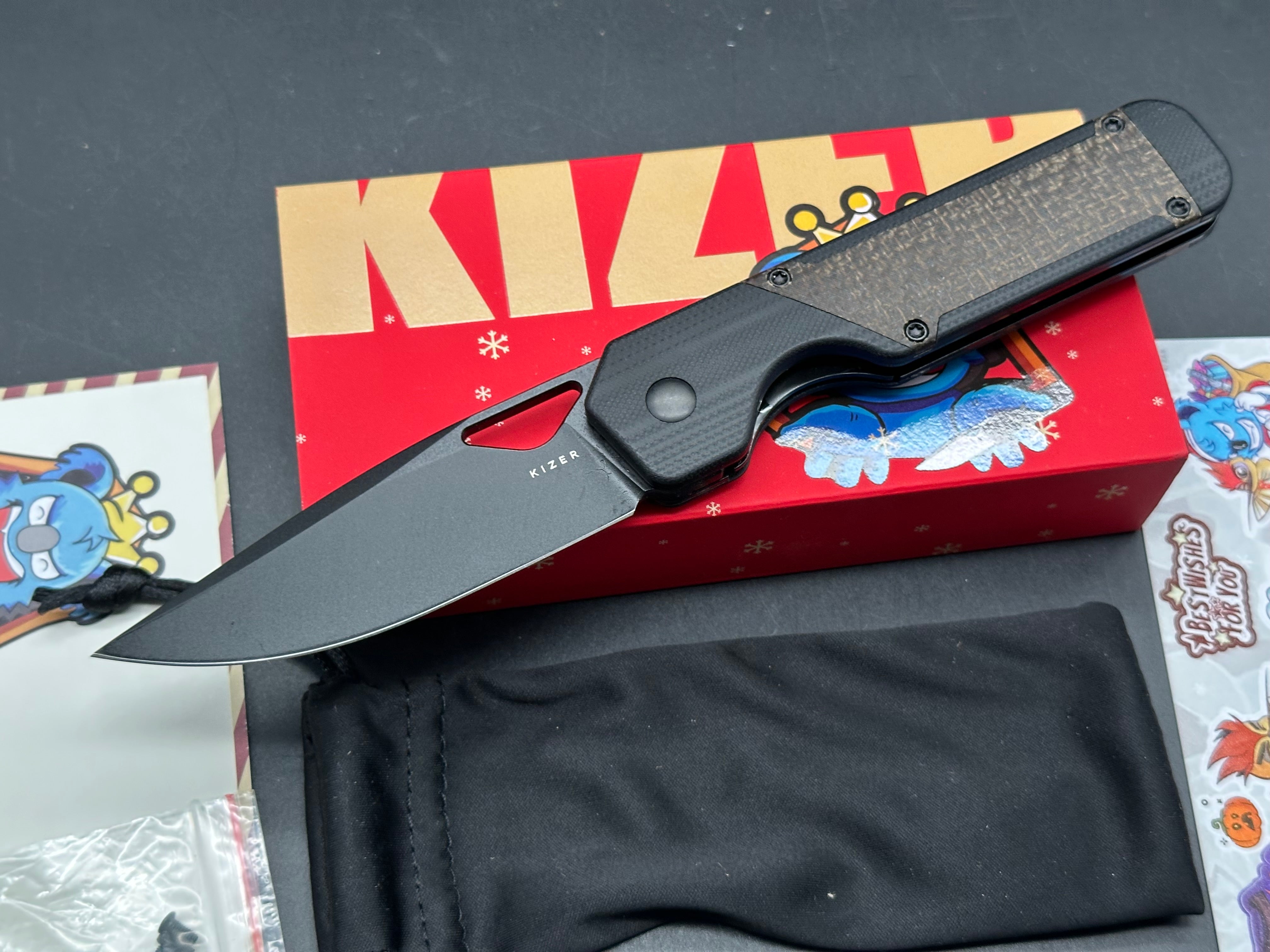 KIZER MILITAW 3.36" NITRO V G-IO/MICARTA