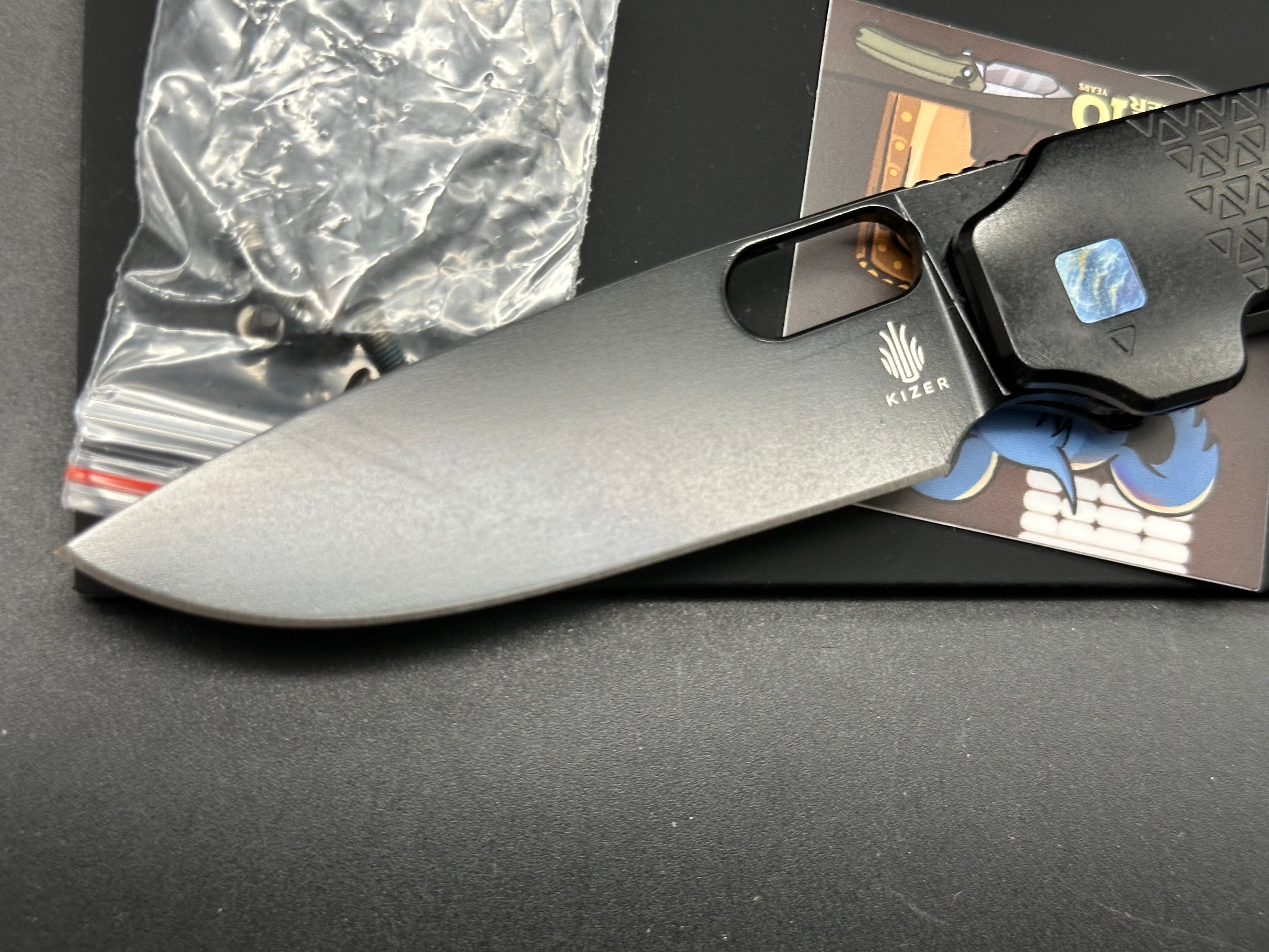 KIZER VARATAS 3.25" BLK Titanium