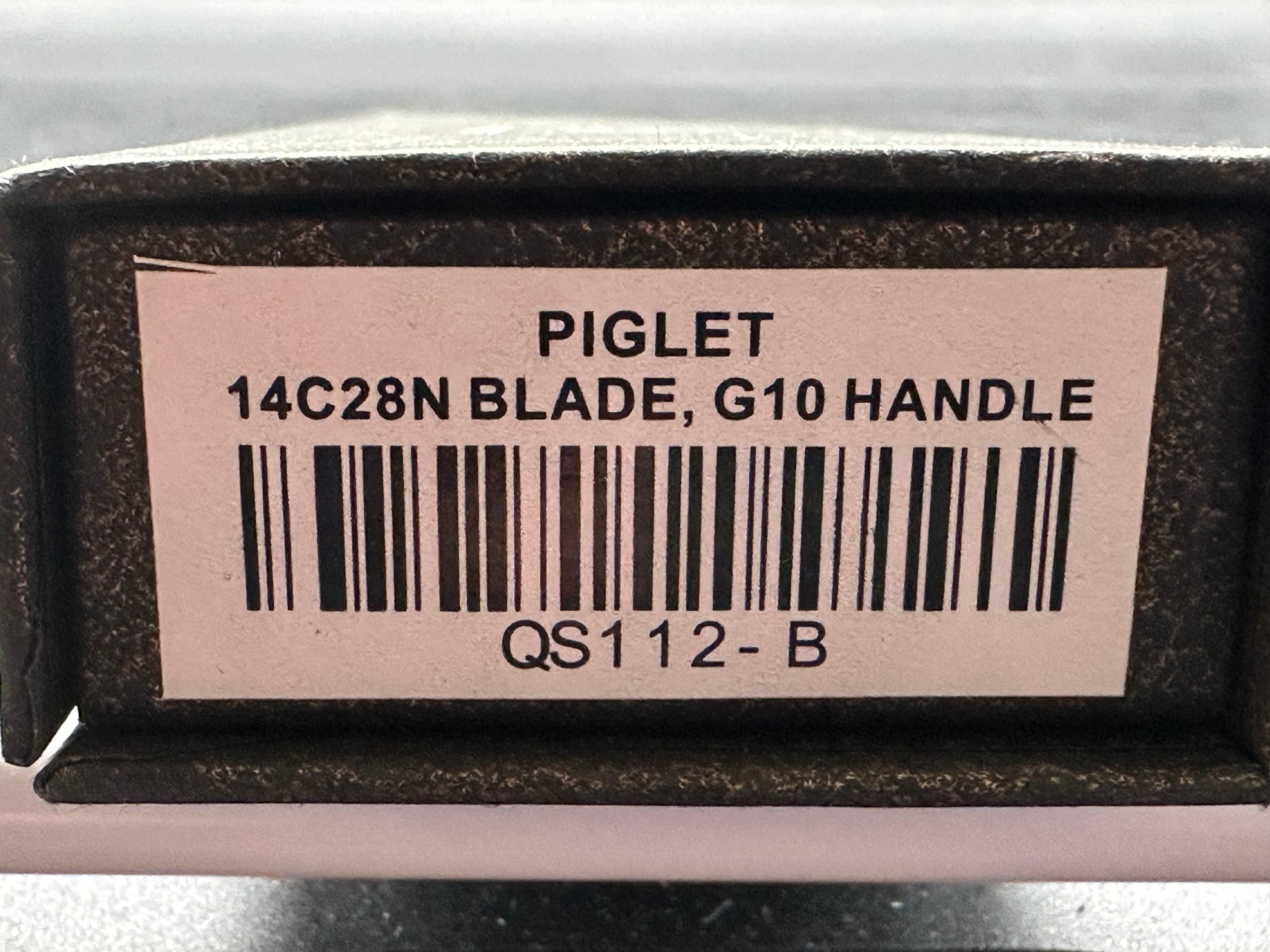 QSP Piglet Liner Lock Knife Green G-10 (3.1" Satin)