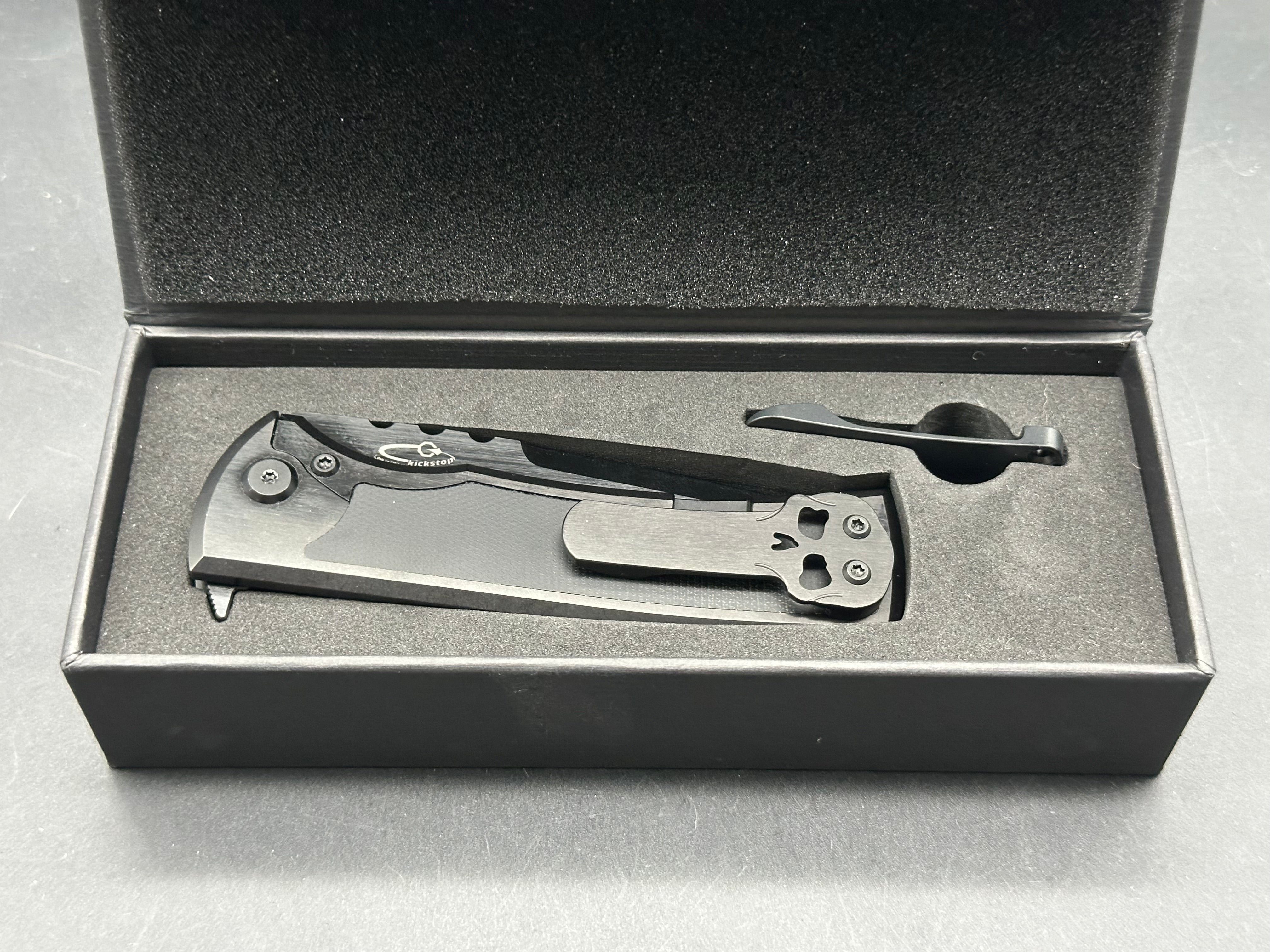 CHAVES 229 KICKSTOP TANTO BLK MICARTA INLAY