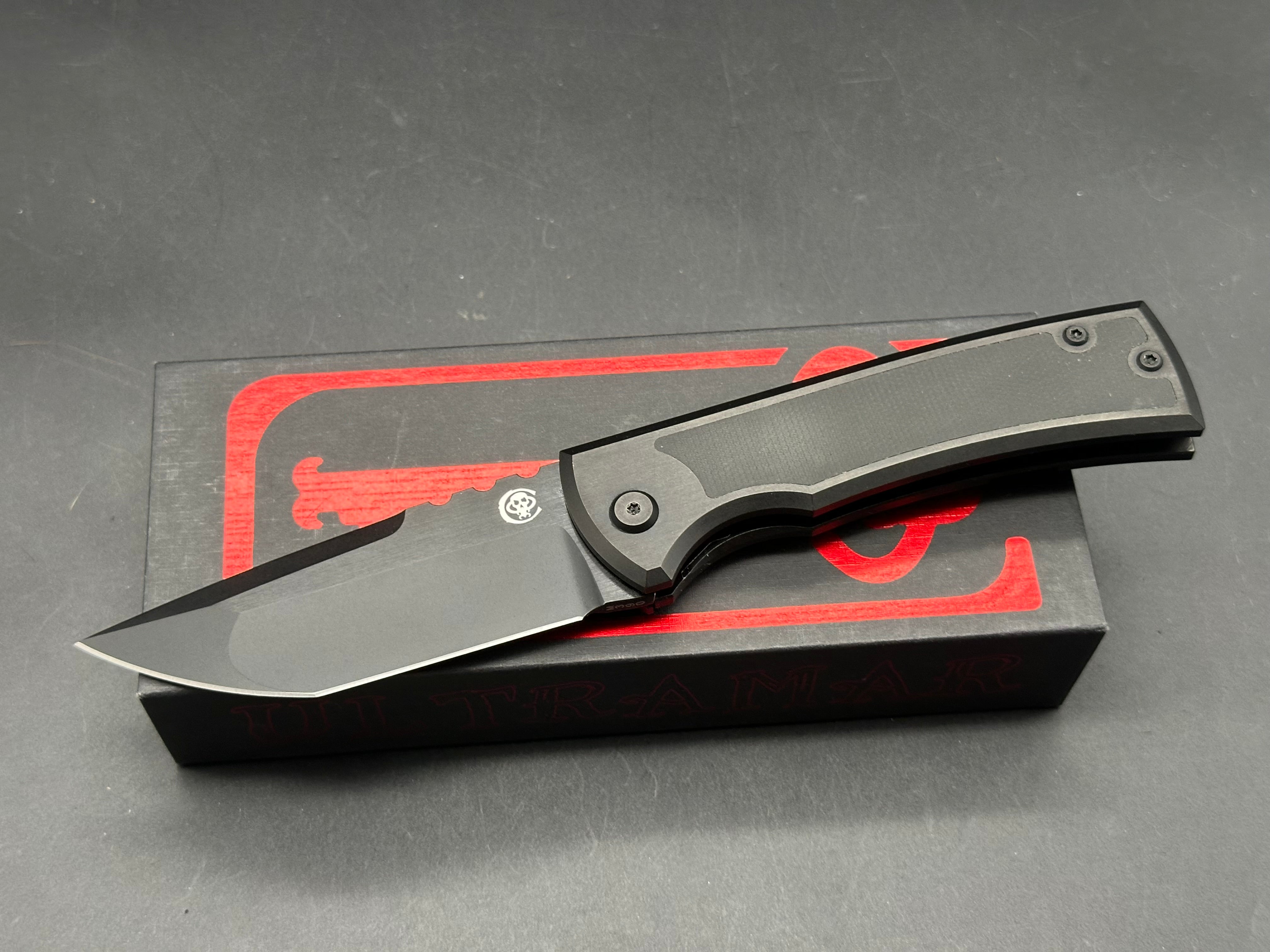 CHAVES 229 KICKSTOP TANTO BLK MICARTA INLAY