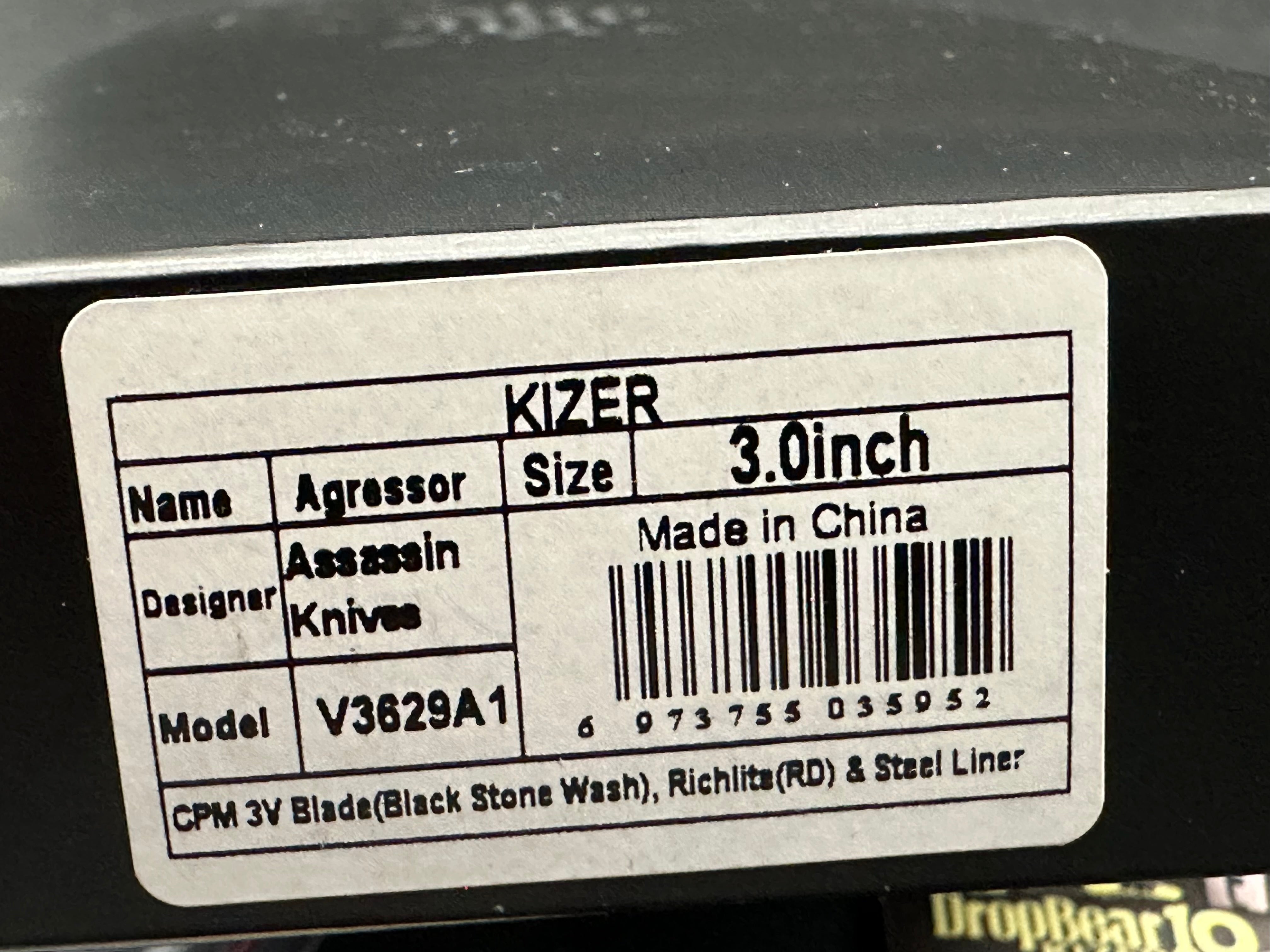KIZER AGRESSOR 3.0" 3V RICHLITE