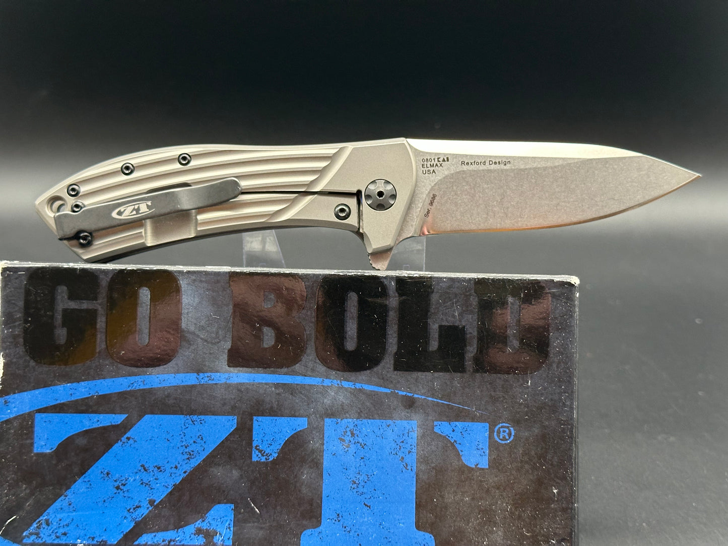 Zero Tolerance Rexford 0801TI Flipper Knife 3.5" S35VN