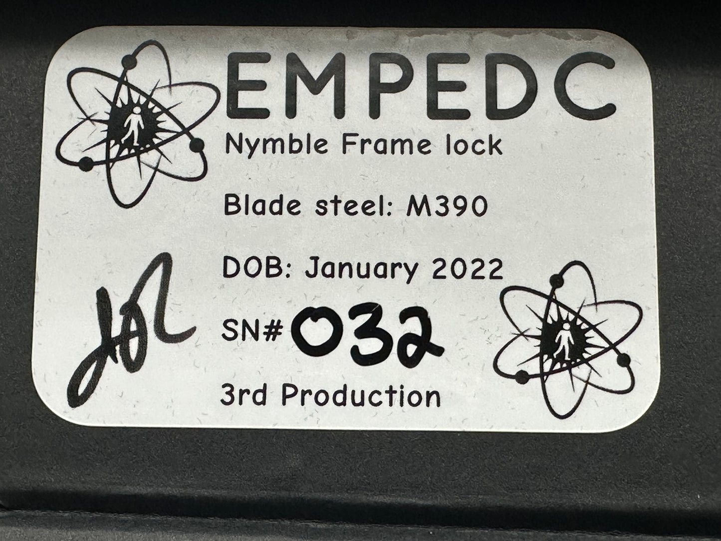 Empedc Nymble M390 frag stonewash