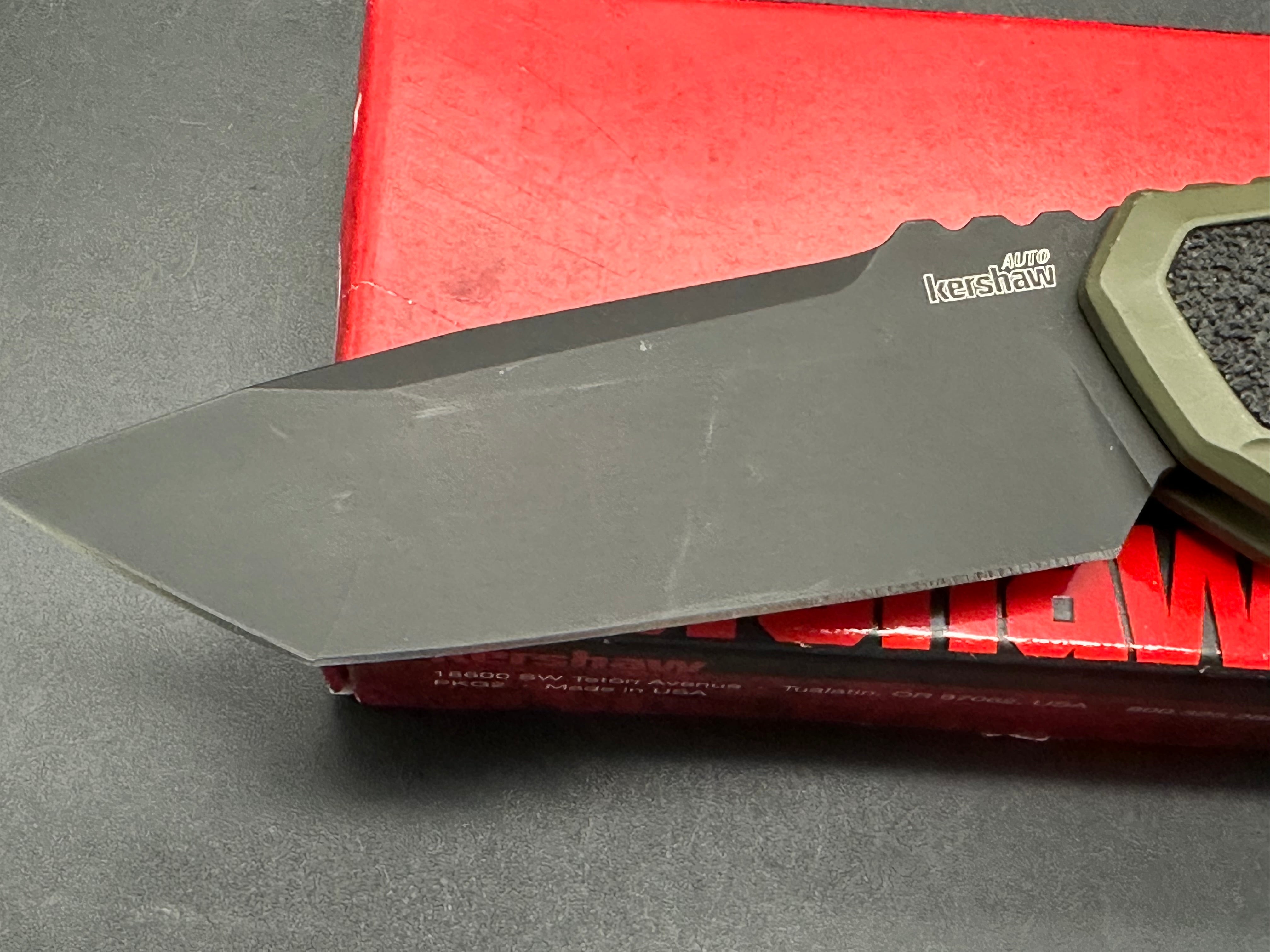 Kershaw Launch 16 Tactical Automatic Knife OD Green (3.4" Black M4)