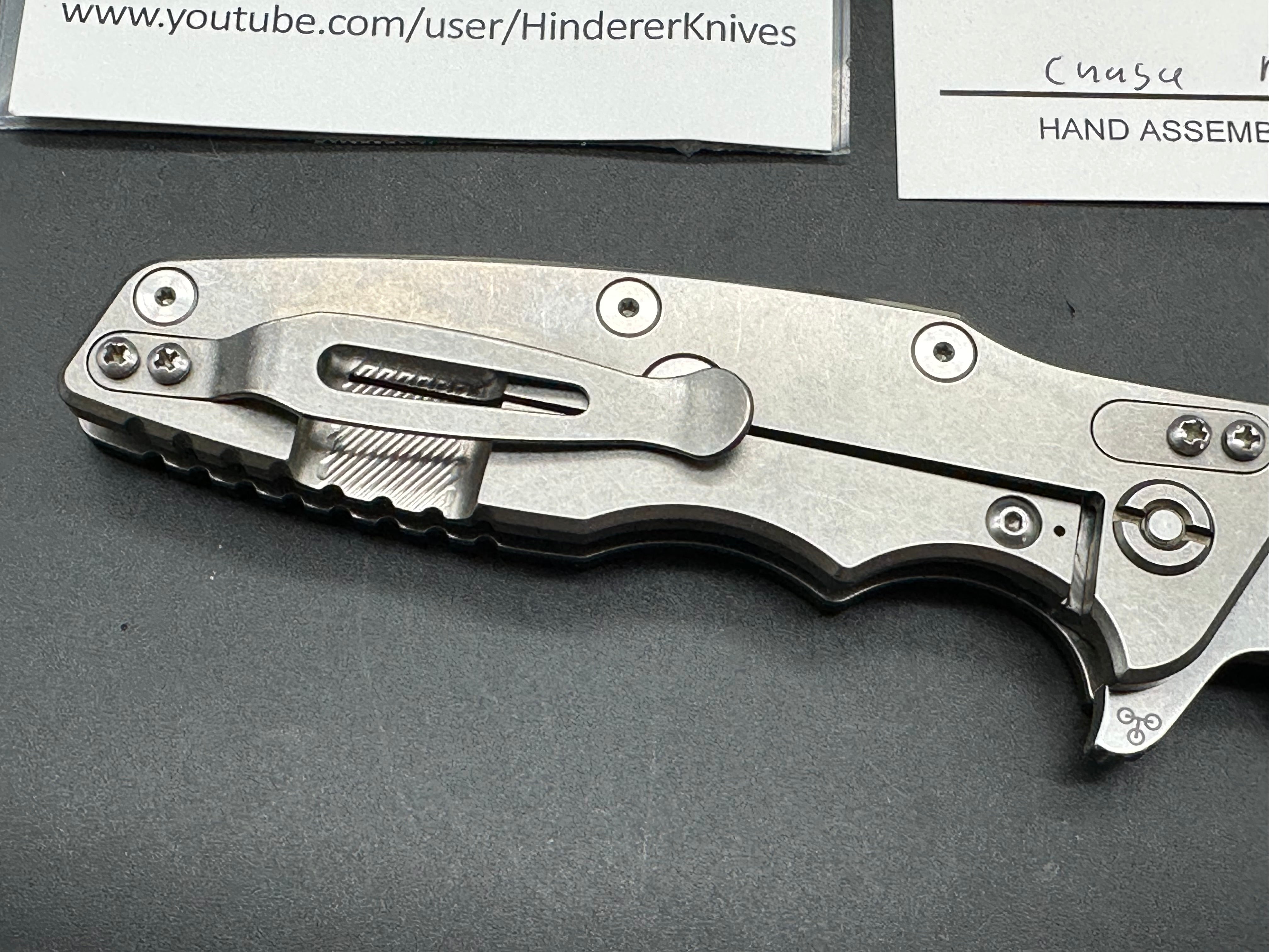 Hinderer Eklipse black G10/titanium S45VN Harpoon Tanto Tri-way pivot