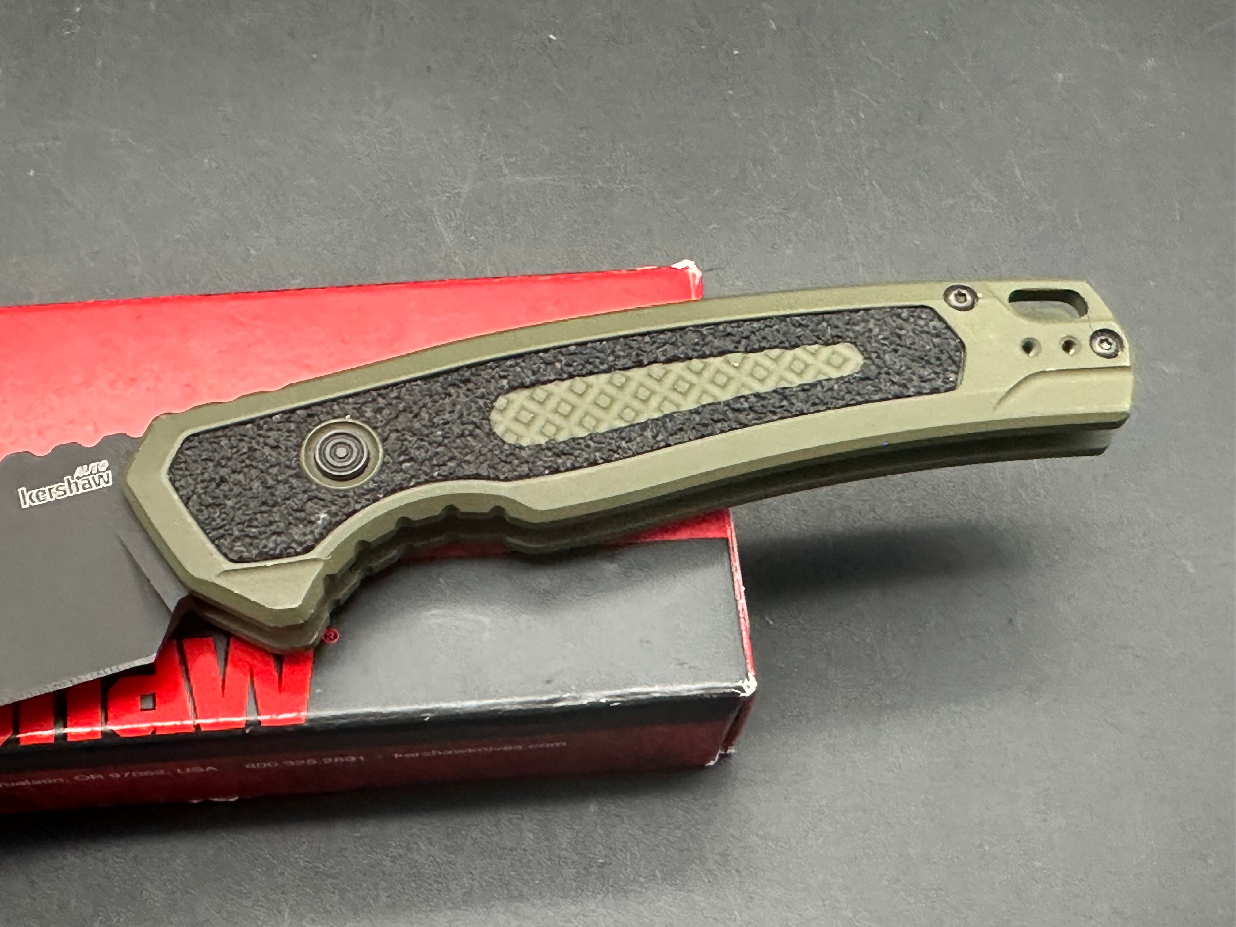 Kershaw Launch 16 Tactical Automatic Knife OD Green (3.4" Black M4)
