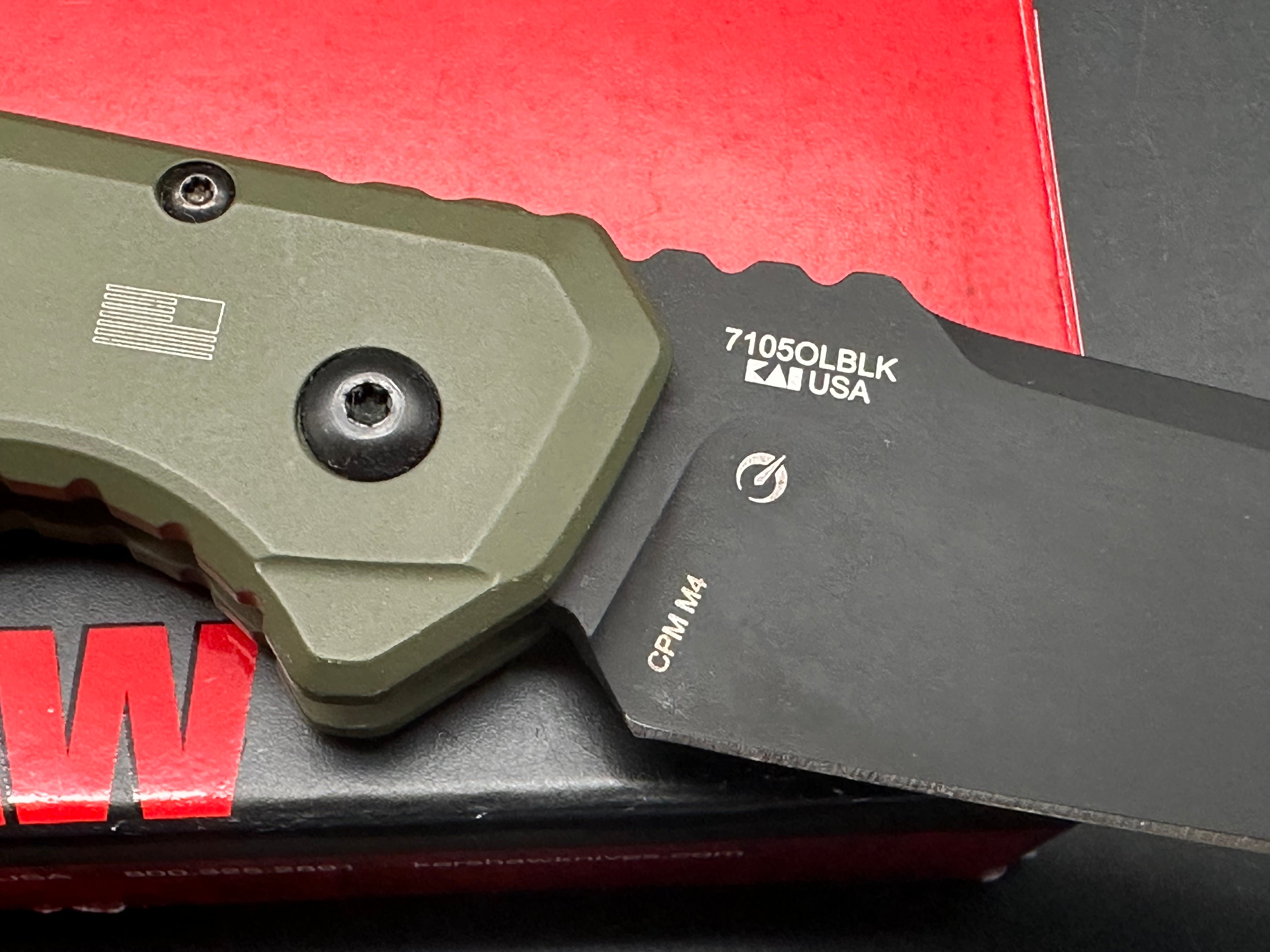 Kershaw Launch 16 Tactical Automatic Knife OD Green (3.4" Black M4)