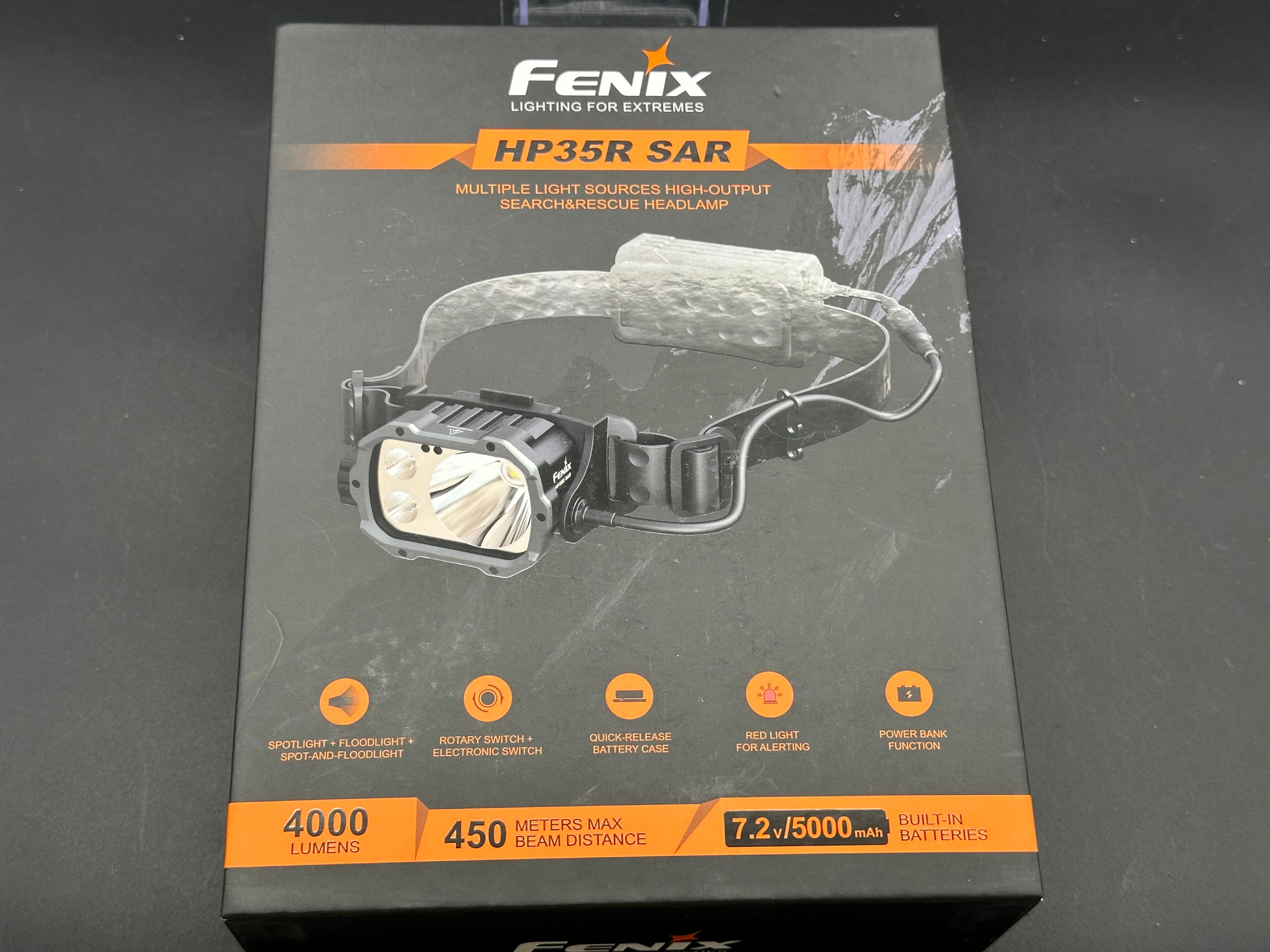 Fenix HP35R SAR Edition   5000 mah Battery 4000 Lumens