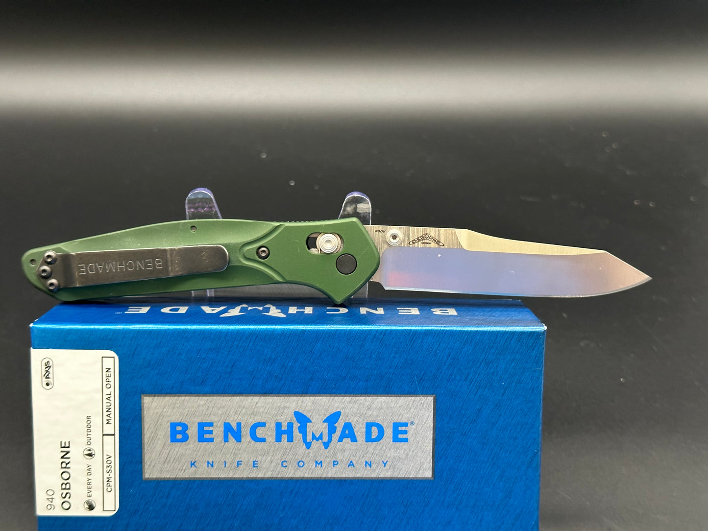 Benchmade Osborne 940 green aluminum