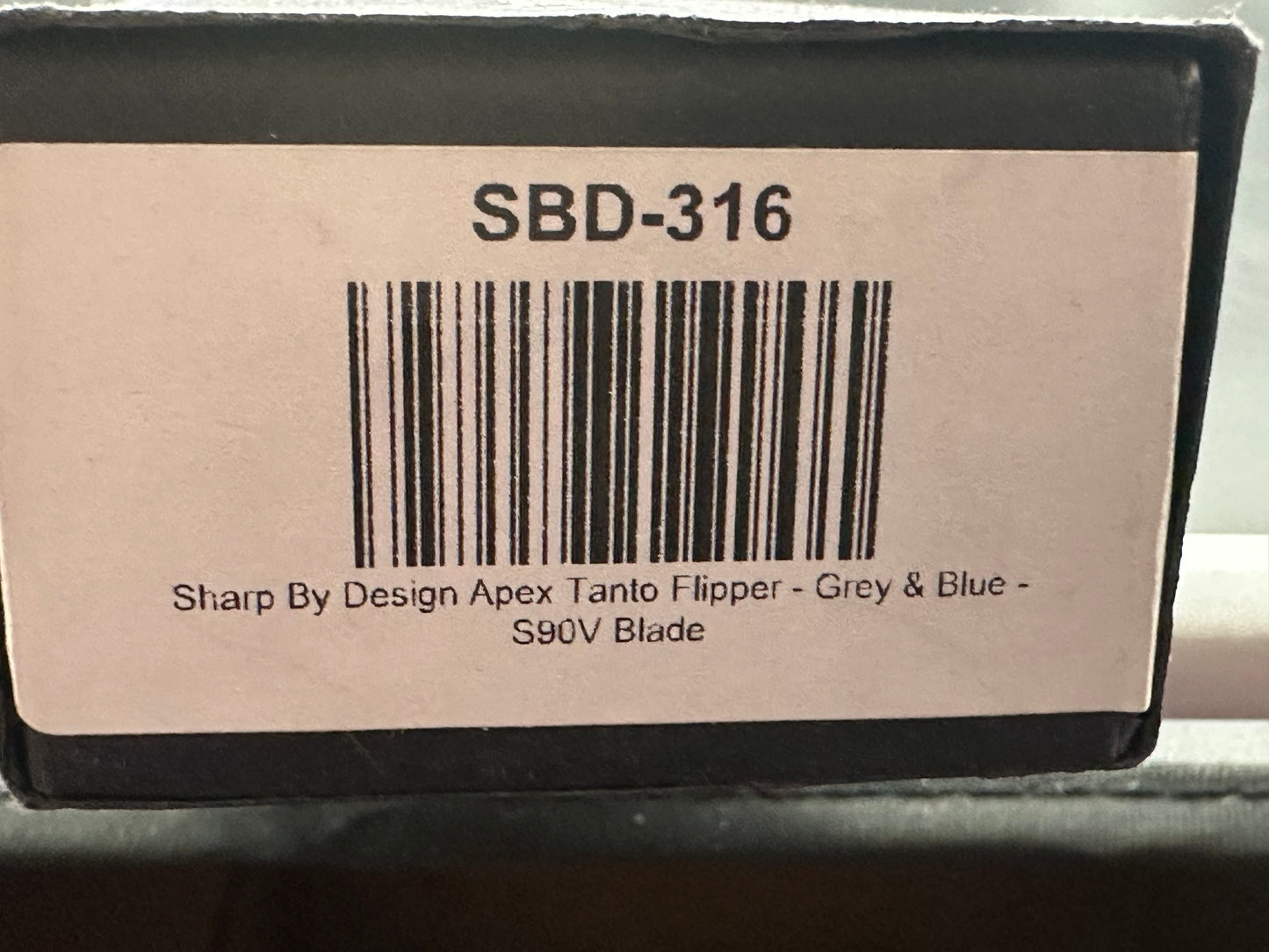 Sharp By Design Apex Titanium handle w/S90V blade