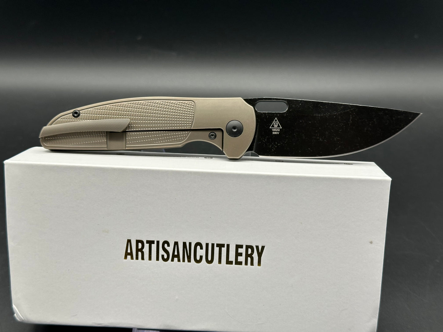 ARTISAN CUTLERY SATYR FOLDING KNIFE TITANIUM HANDLE S90V