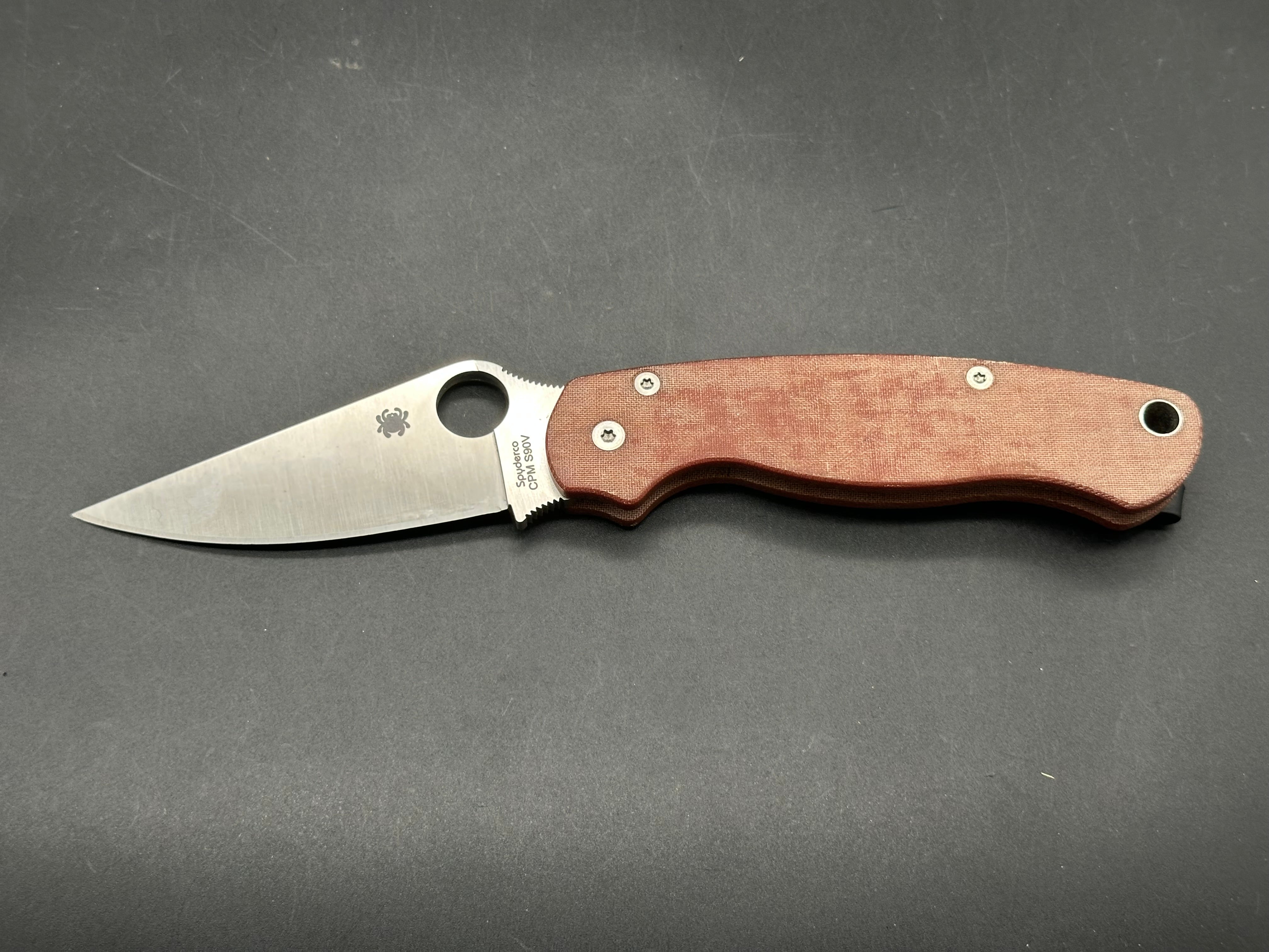 Spyderco Paramilitary 2 canvas micarta w/S90V blade