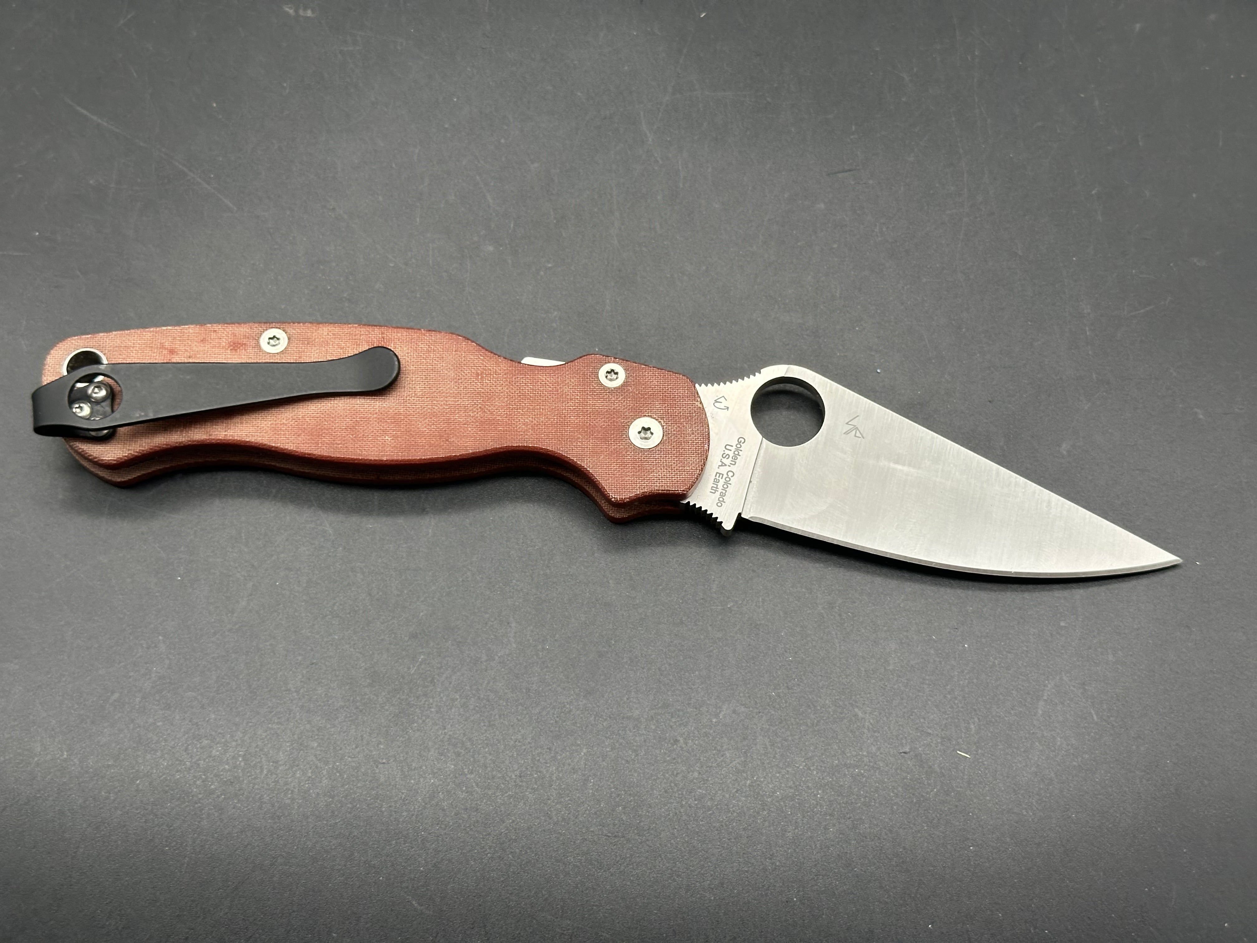 Spyderco Paramilitary 2 canvas micarta w/S90V blade