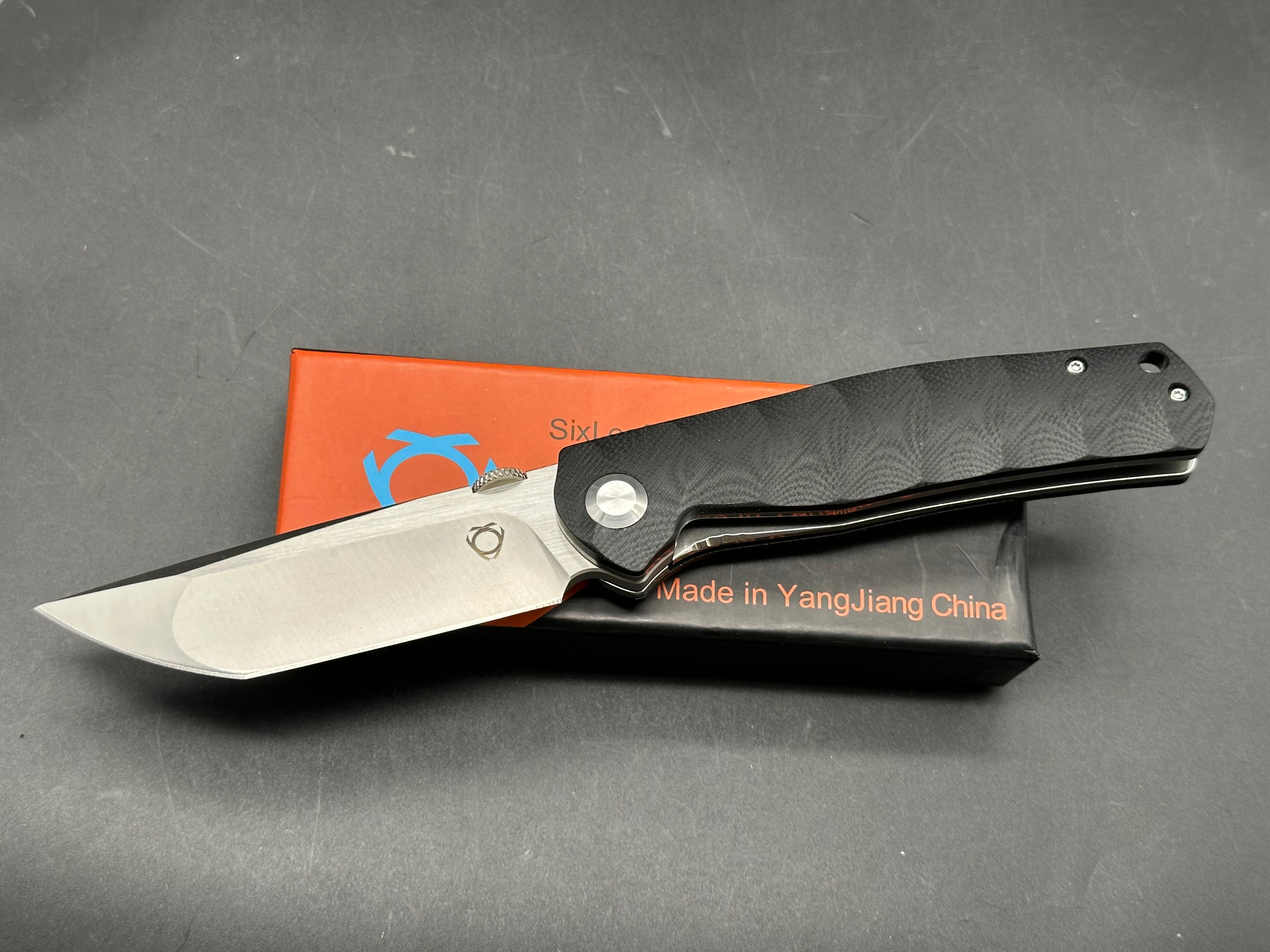 Sixleaf SL-37  black G10 9Cr13MOv steel
