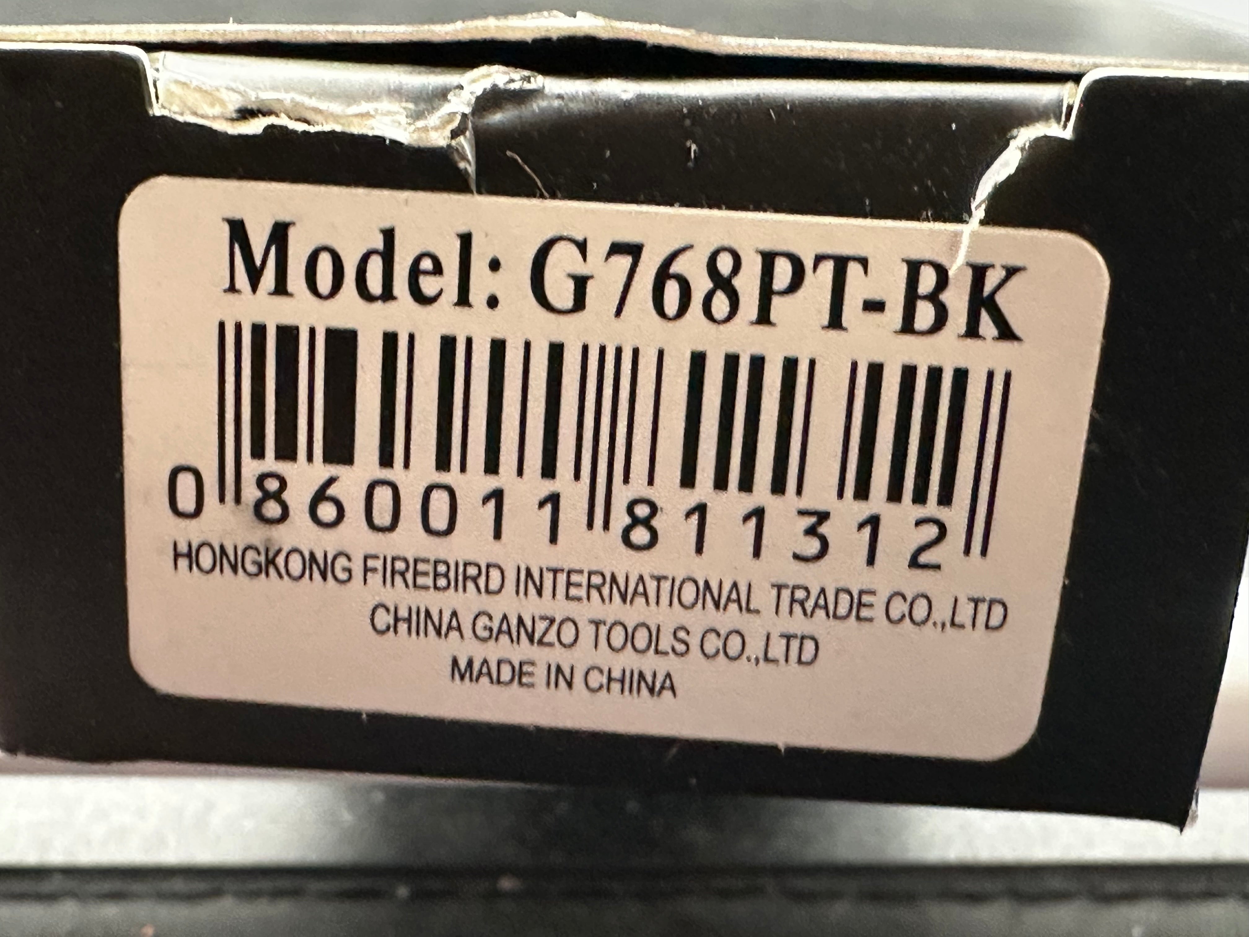 Ganzo  G768PT-BK D2 blade