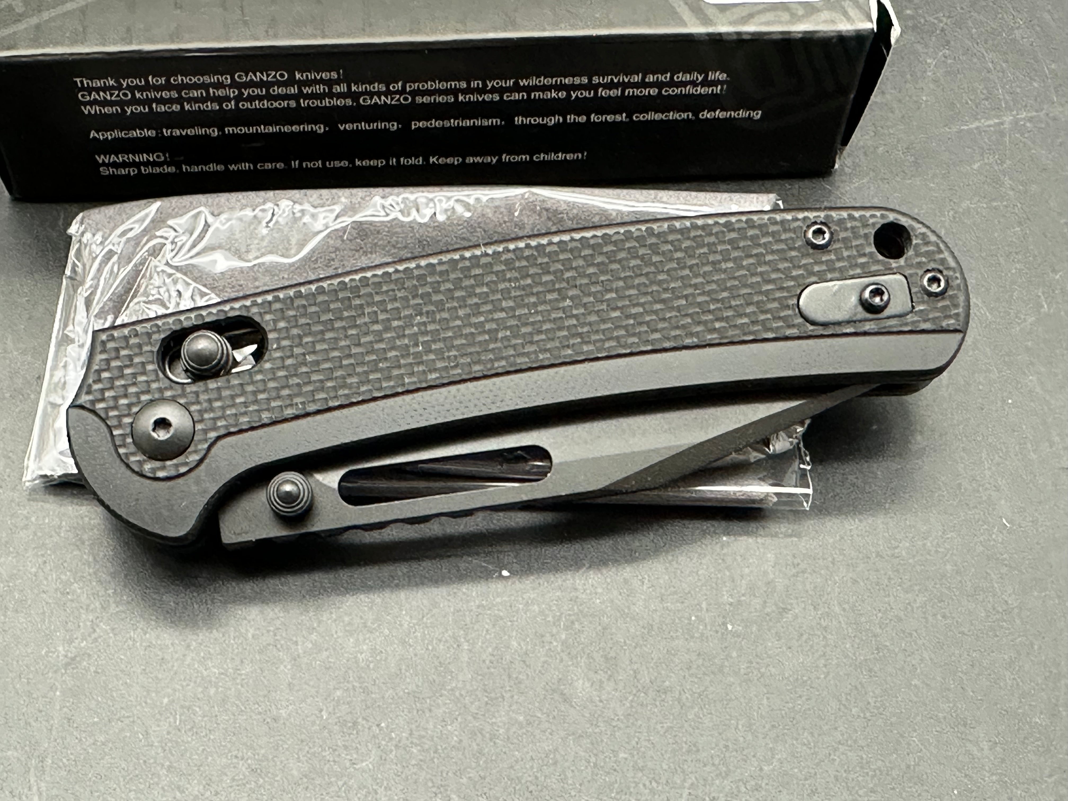 Ganzo  G768PT-BK D2 blade