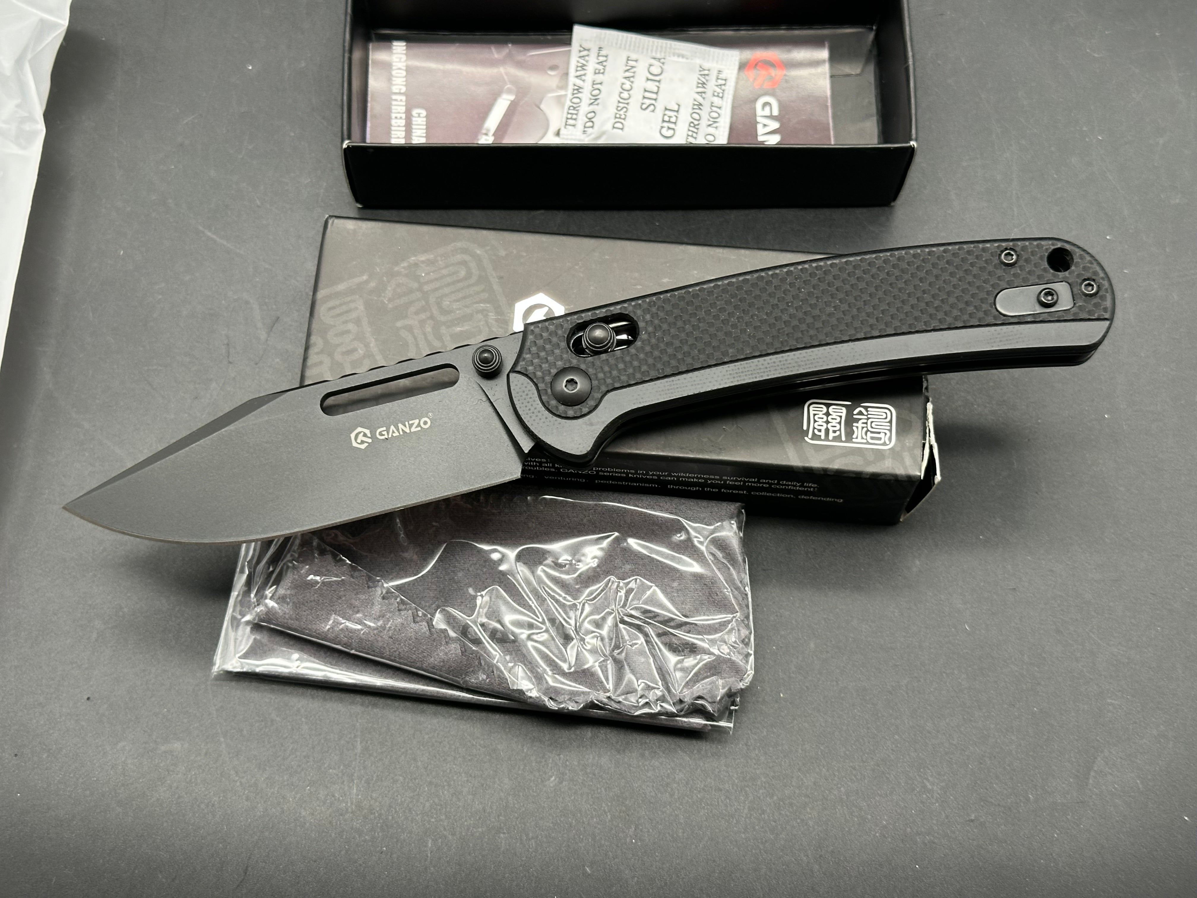 Ganzo  G768PT-BK D2 blade