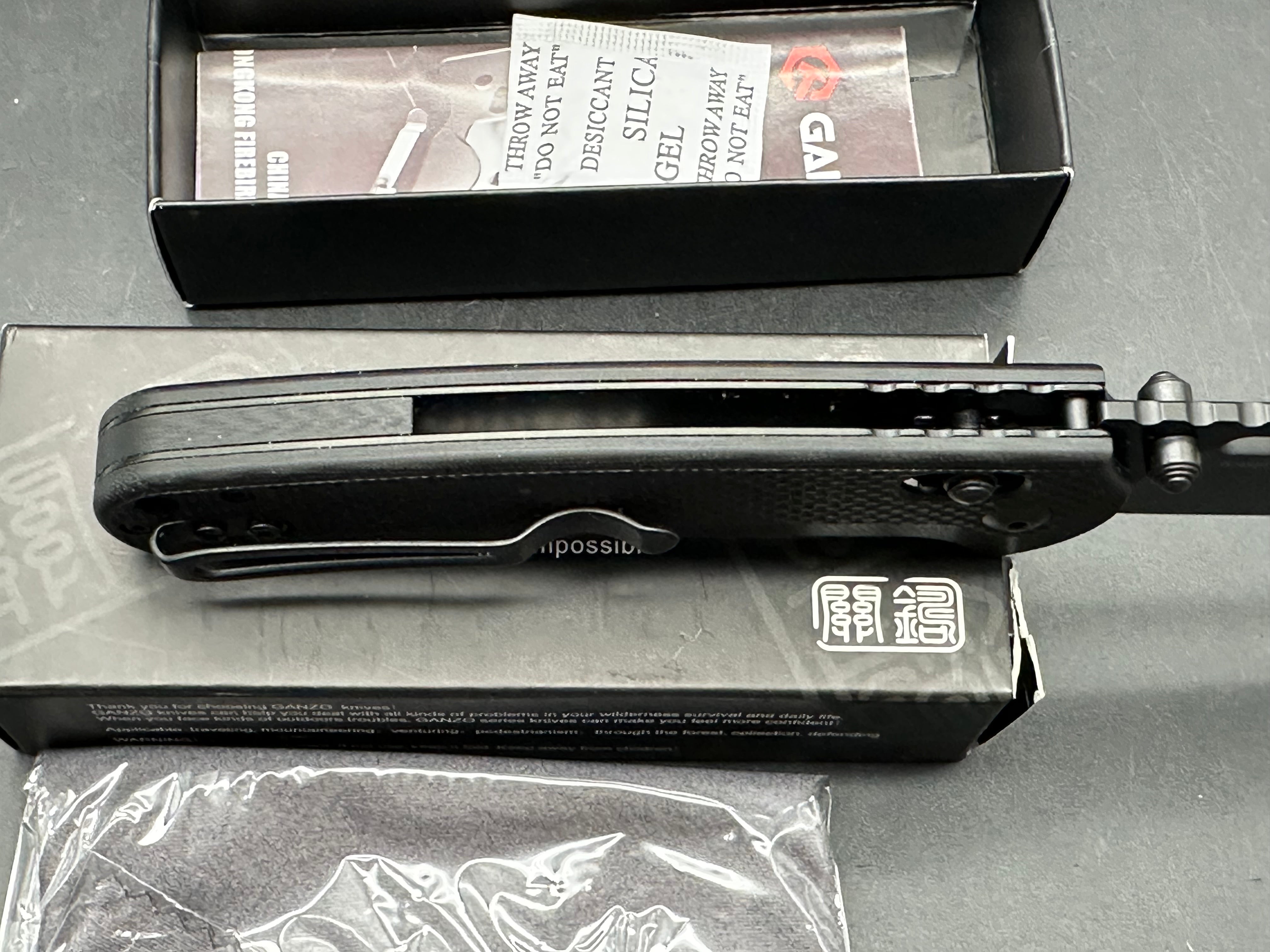 Ganzo  G768PT-BK D2 blade