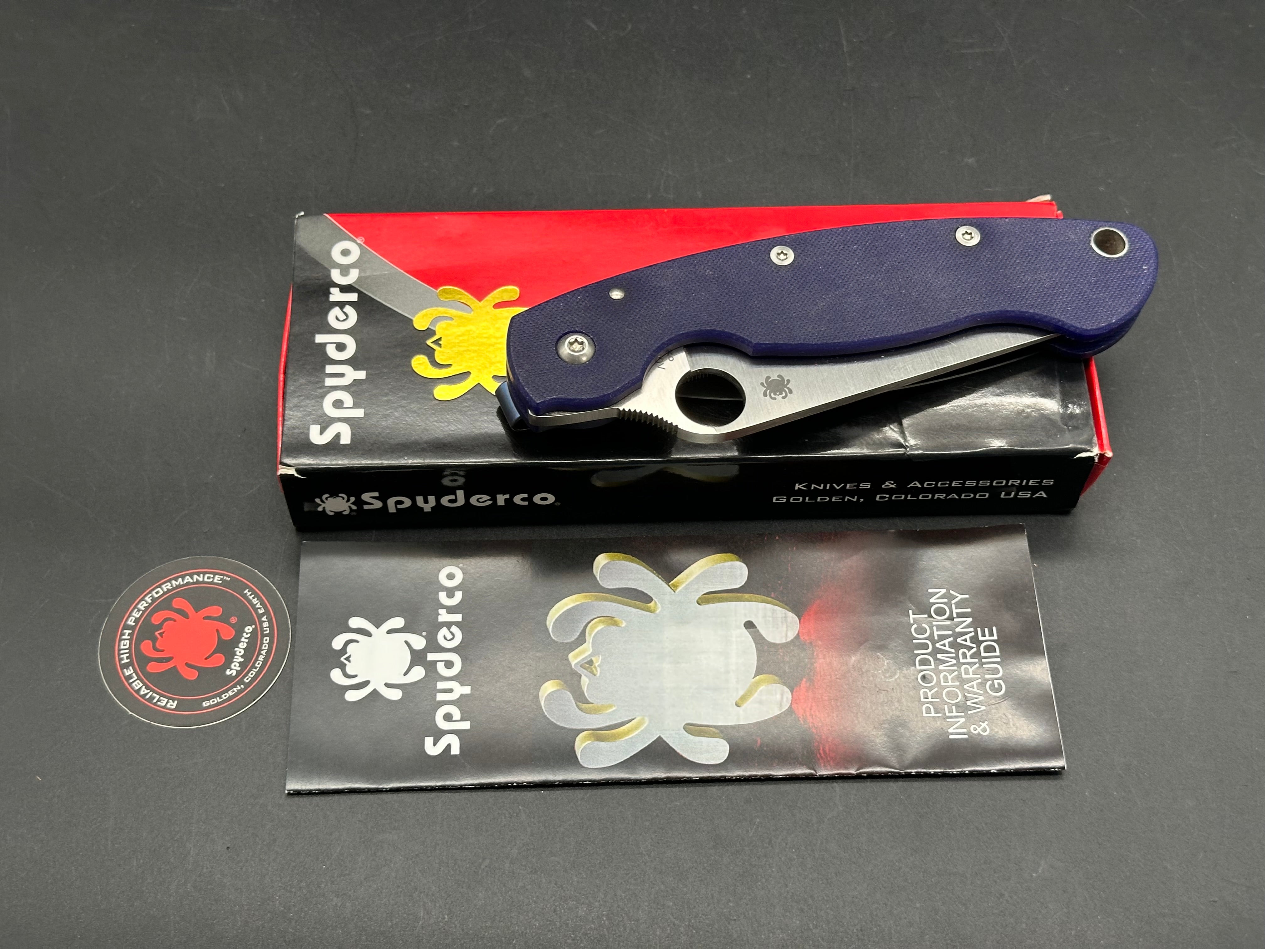Spyderco Military Dark Blue S110V