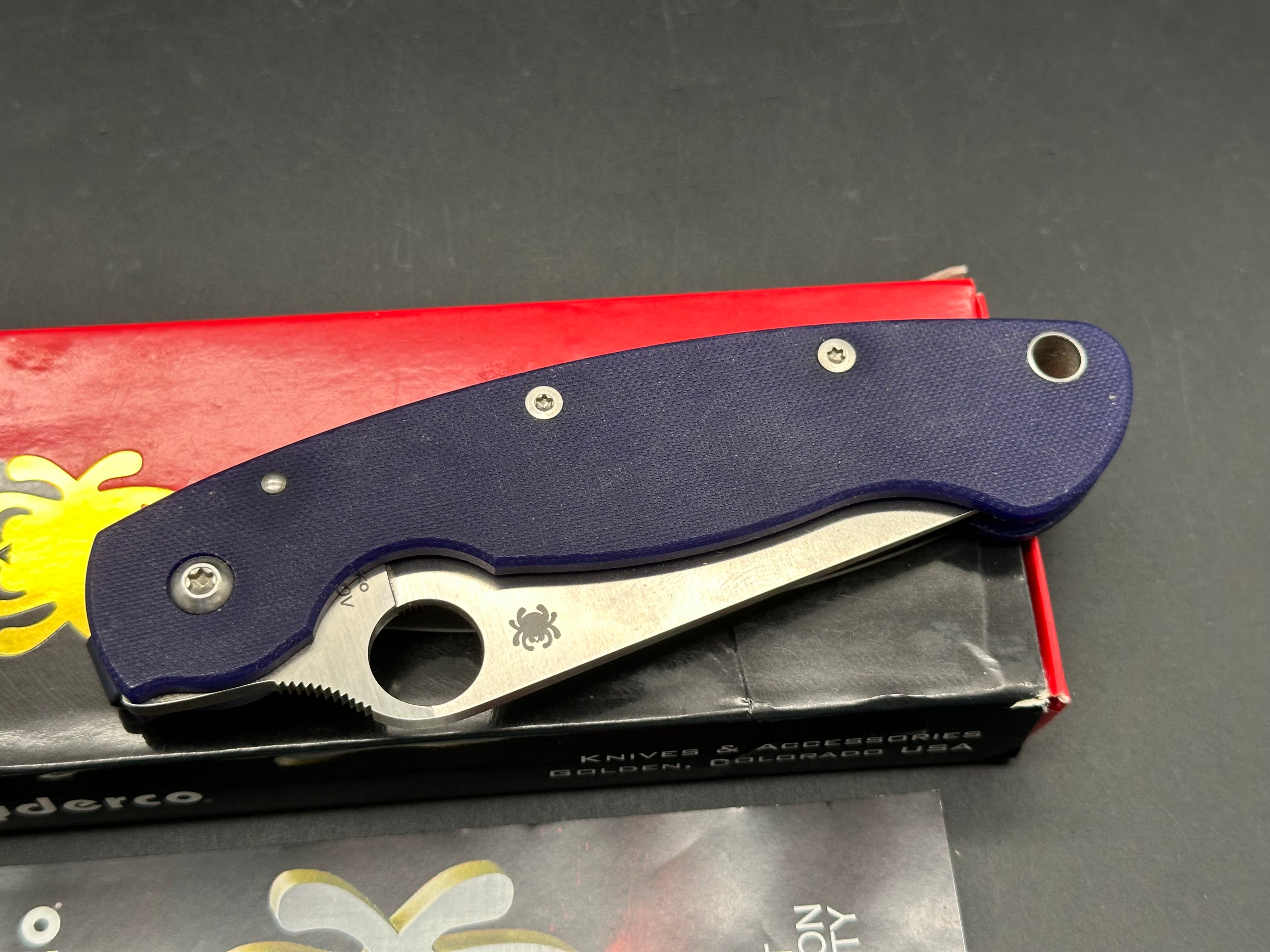 Spyderco Military Dark Blue S110V