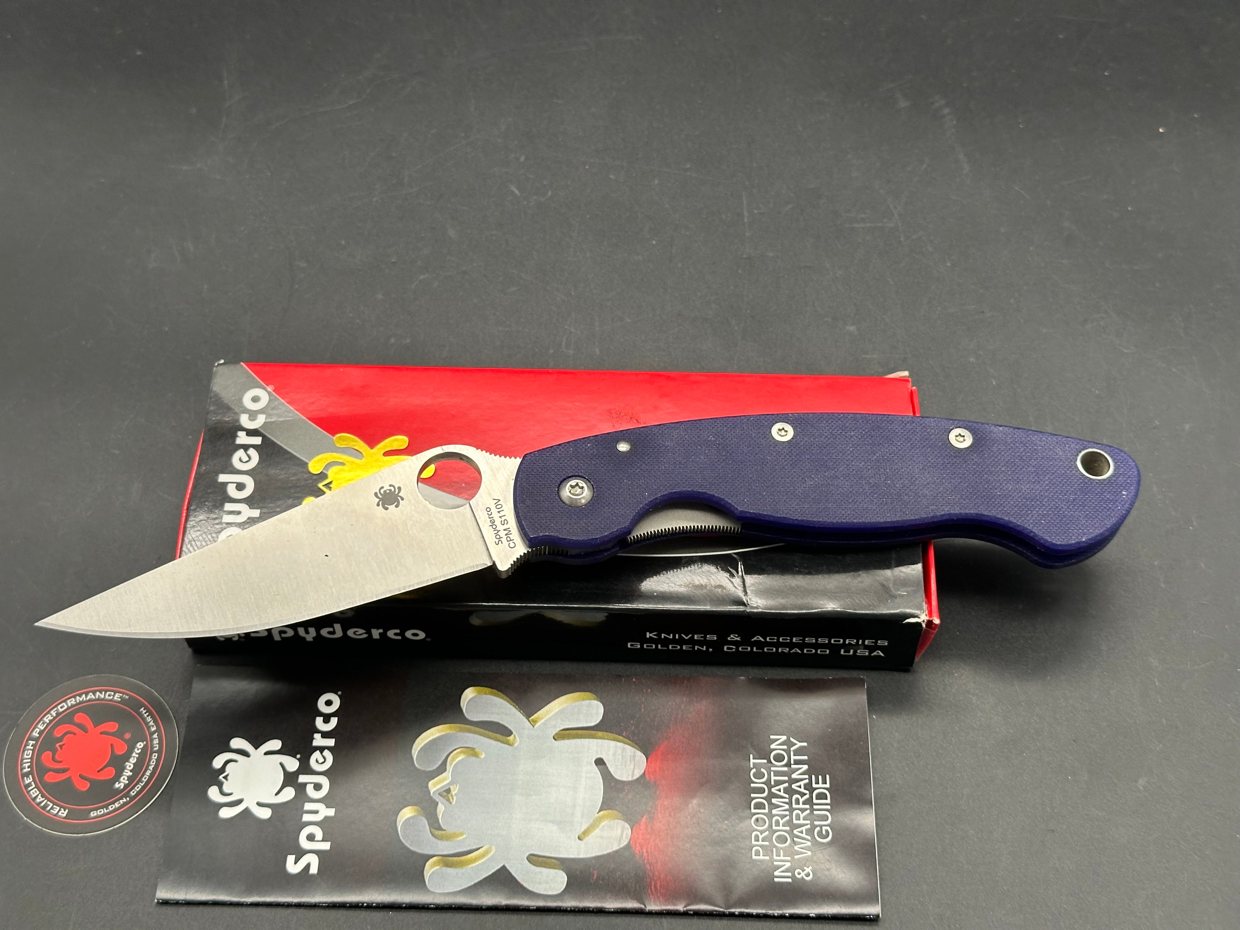 Spyderco Military Dark Blue S110V