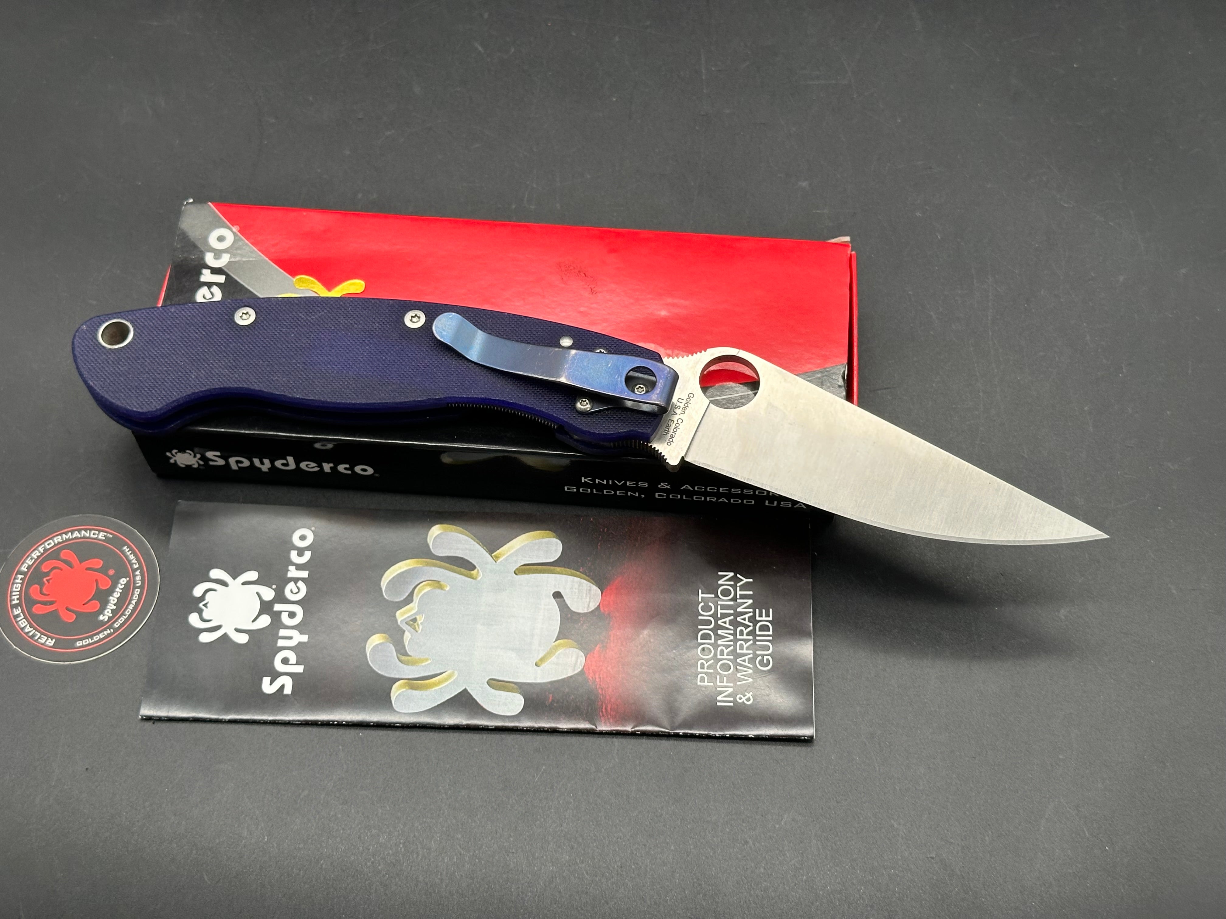 Spyderco Military Dark Blue S110V
