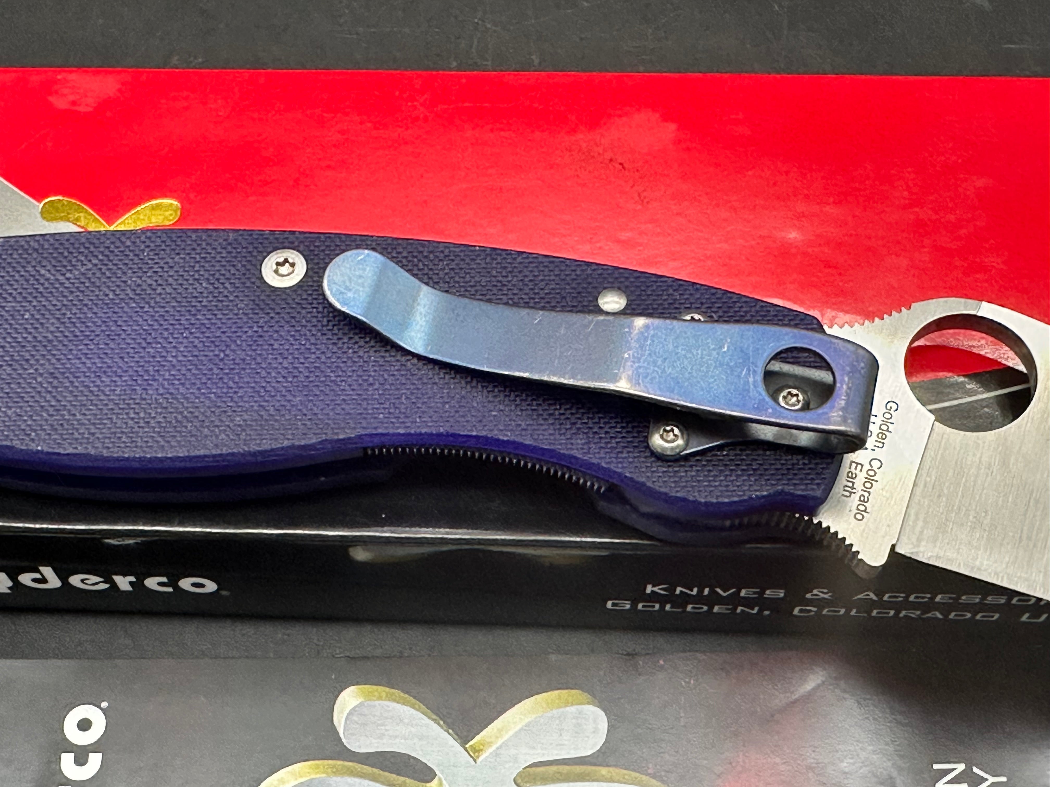 Spyderco Military Dark Blue S110V