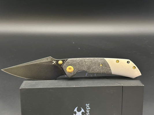 KANSEPT FENRIR SHREDDED CARBON FIBER/TITANIUM HANDLE