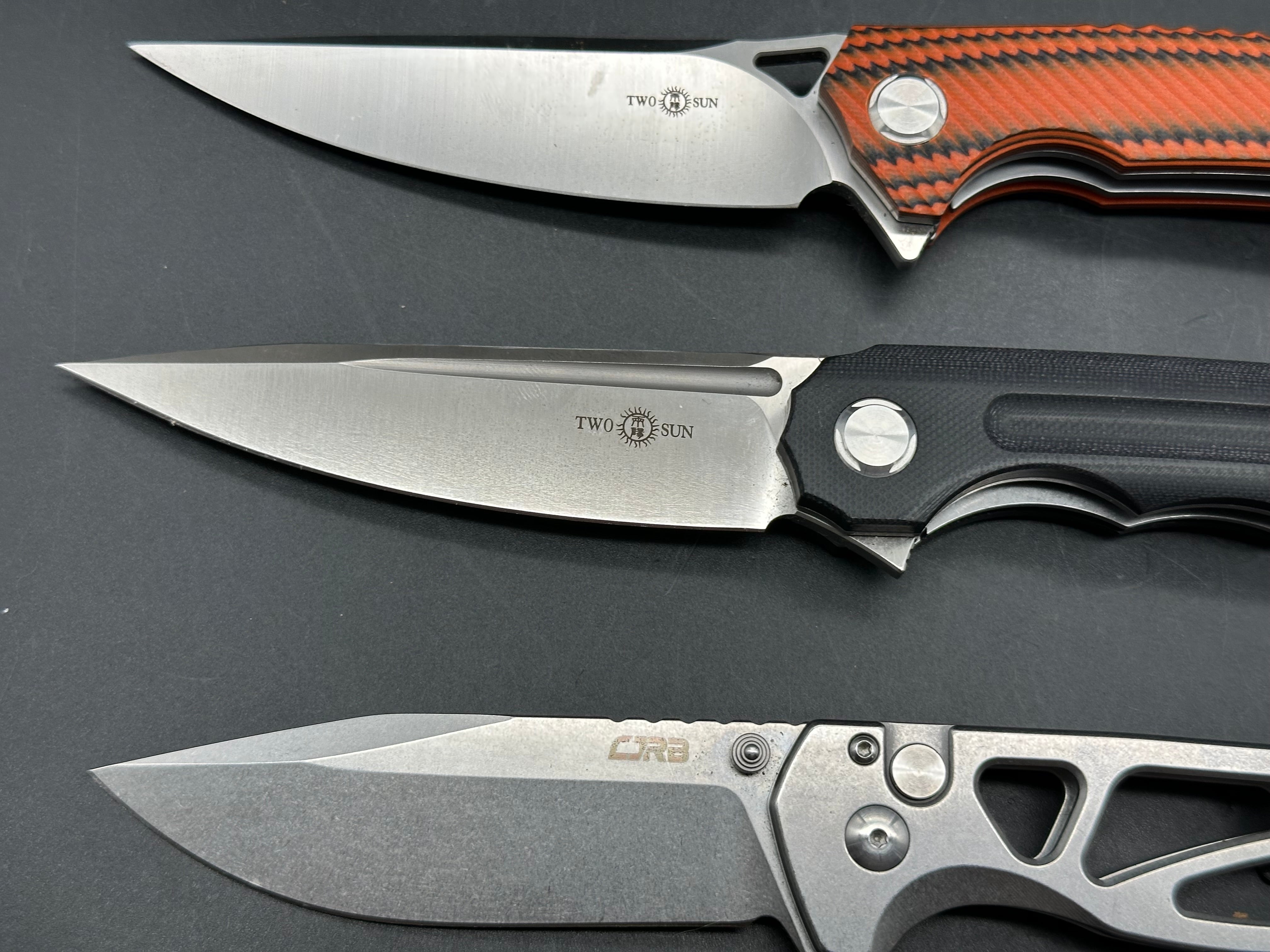 Bundle of 3 knives / CJRB Chord / TwoSun TS89 / TwoSun  TS81