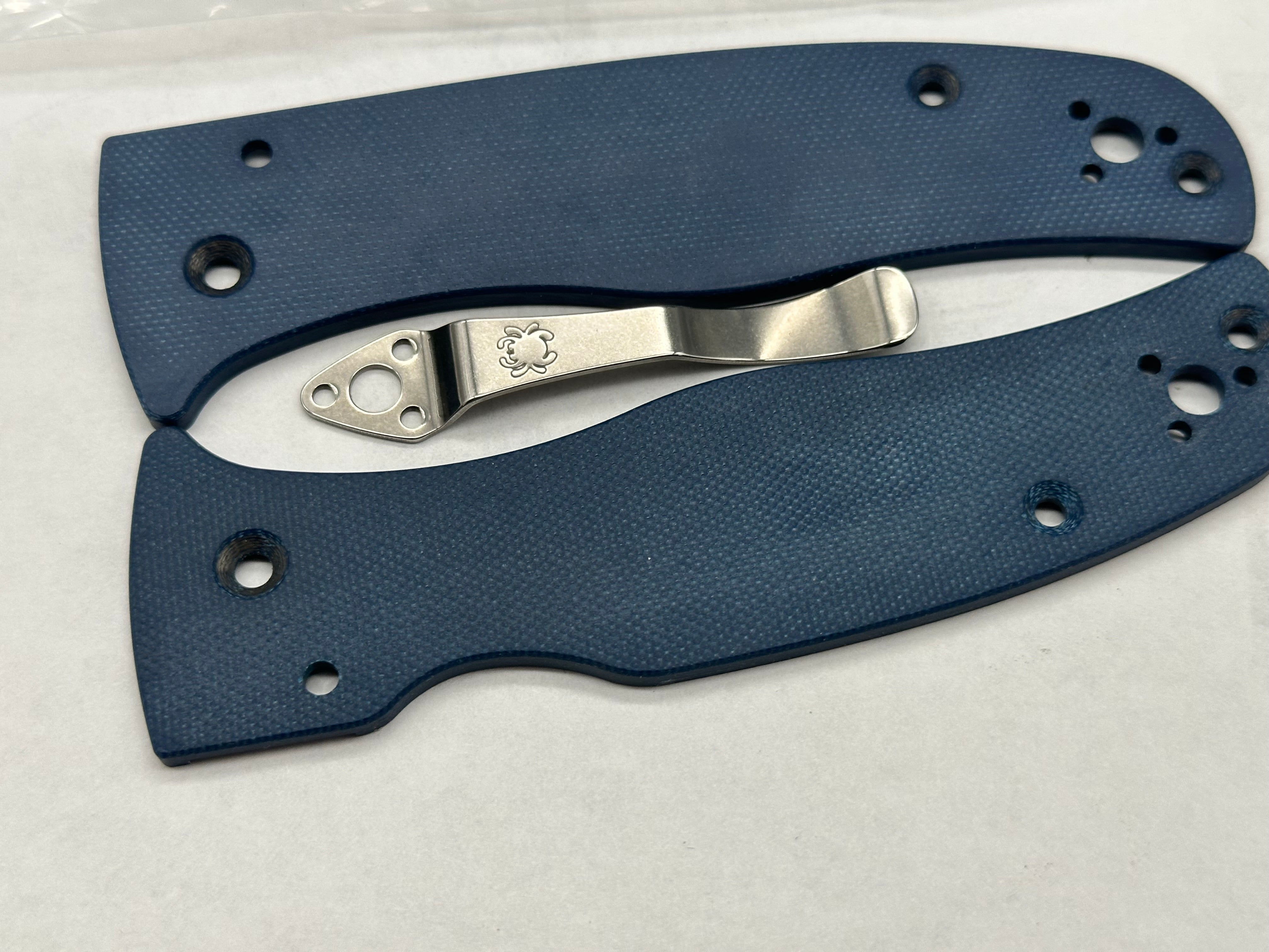 Bundle deal 6 sets of Spyderco scales & clips