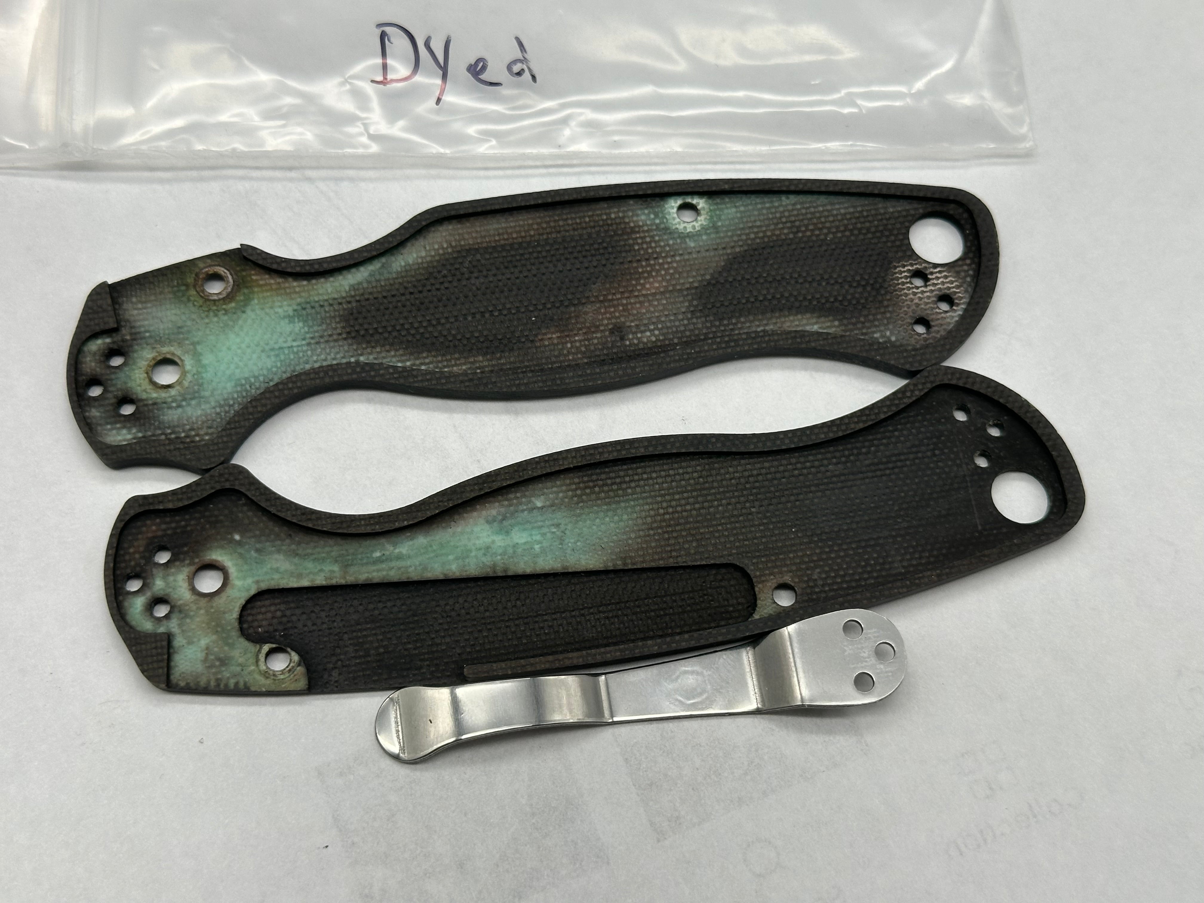 Bundle deal 6 sets of Spyderco scales & clips