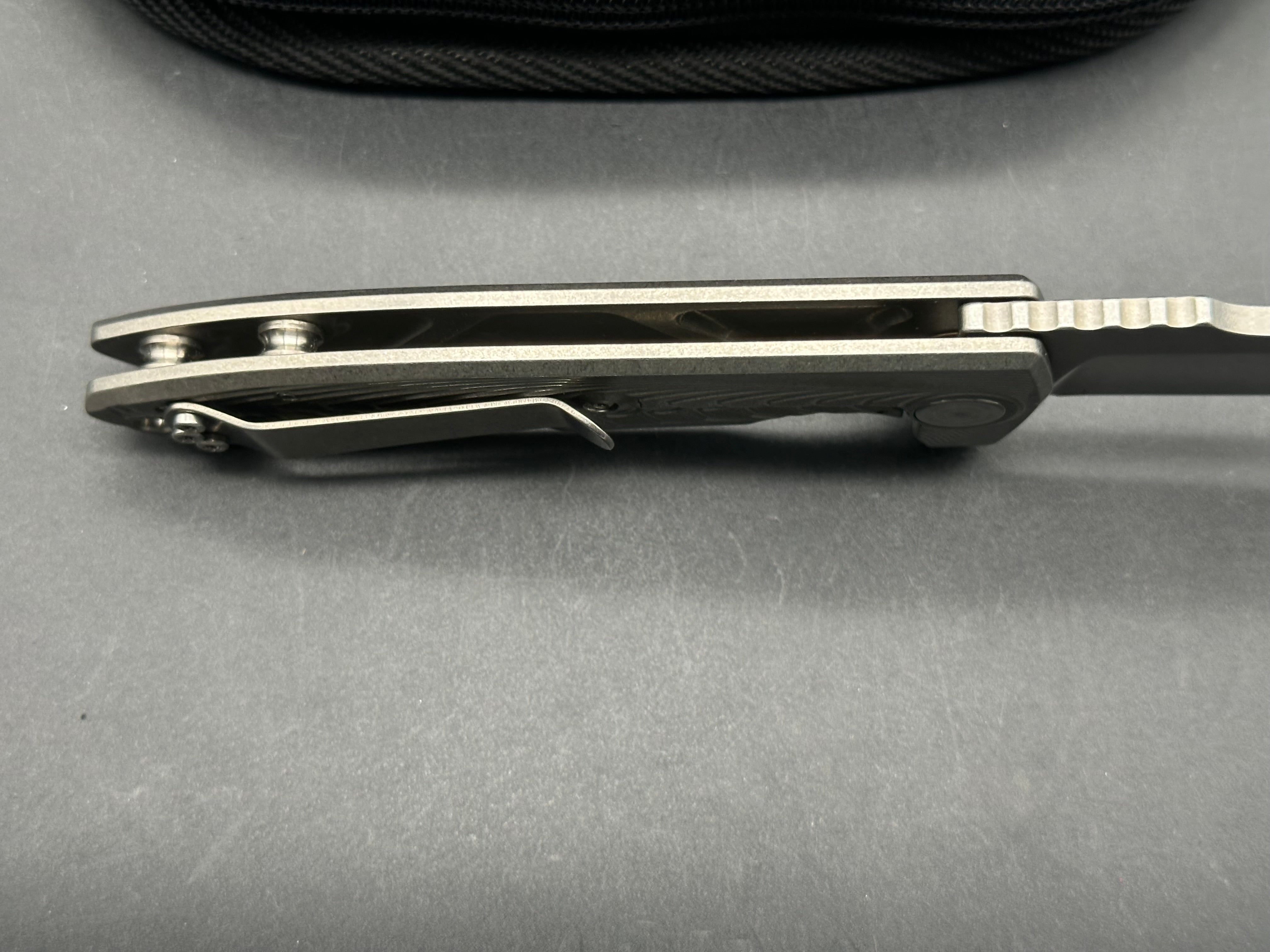 Les George VECP Flipper (Morph Pattern), Stonewashed CTS-204P Blade