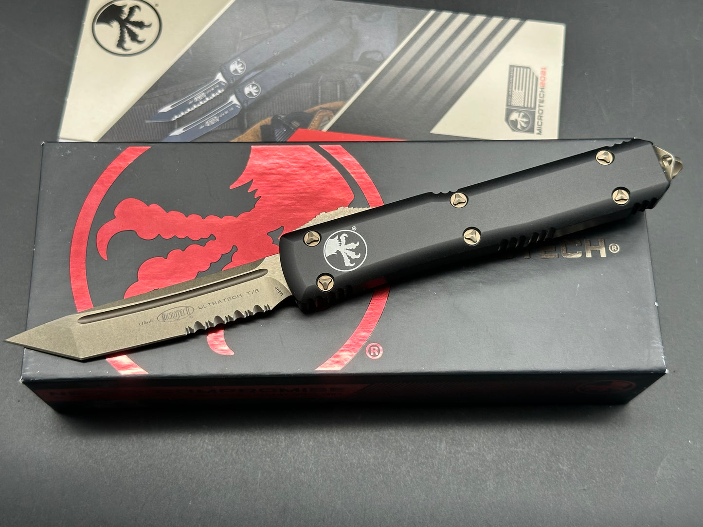 Microtech Ultratech Bronzed Blade/Hardware